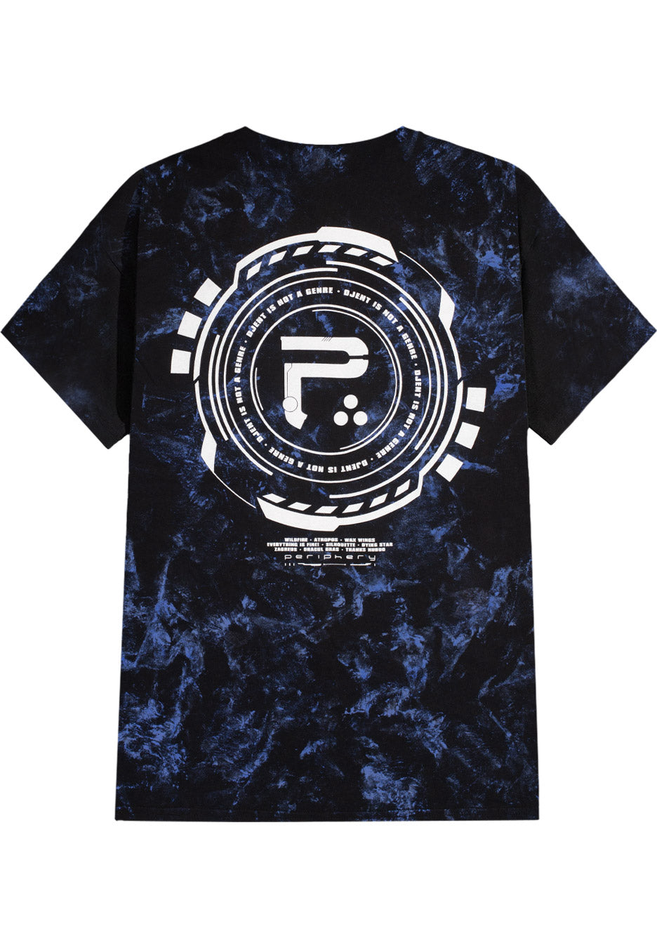 Periphery - Djent Is Not A Genre Tracklist Tie Dye - T-Shirt | Neutral-Image