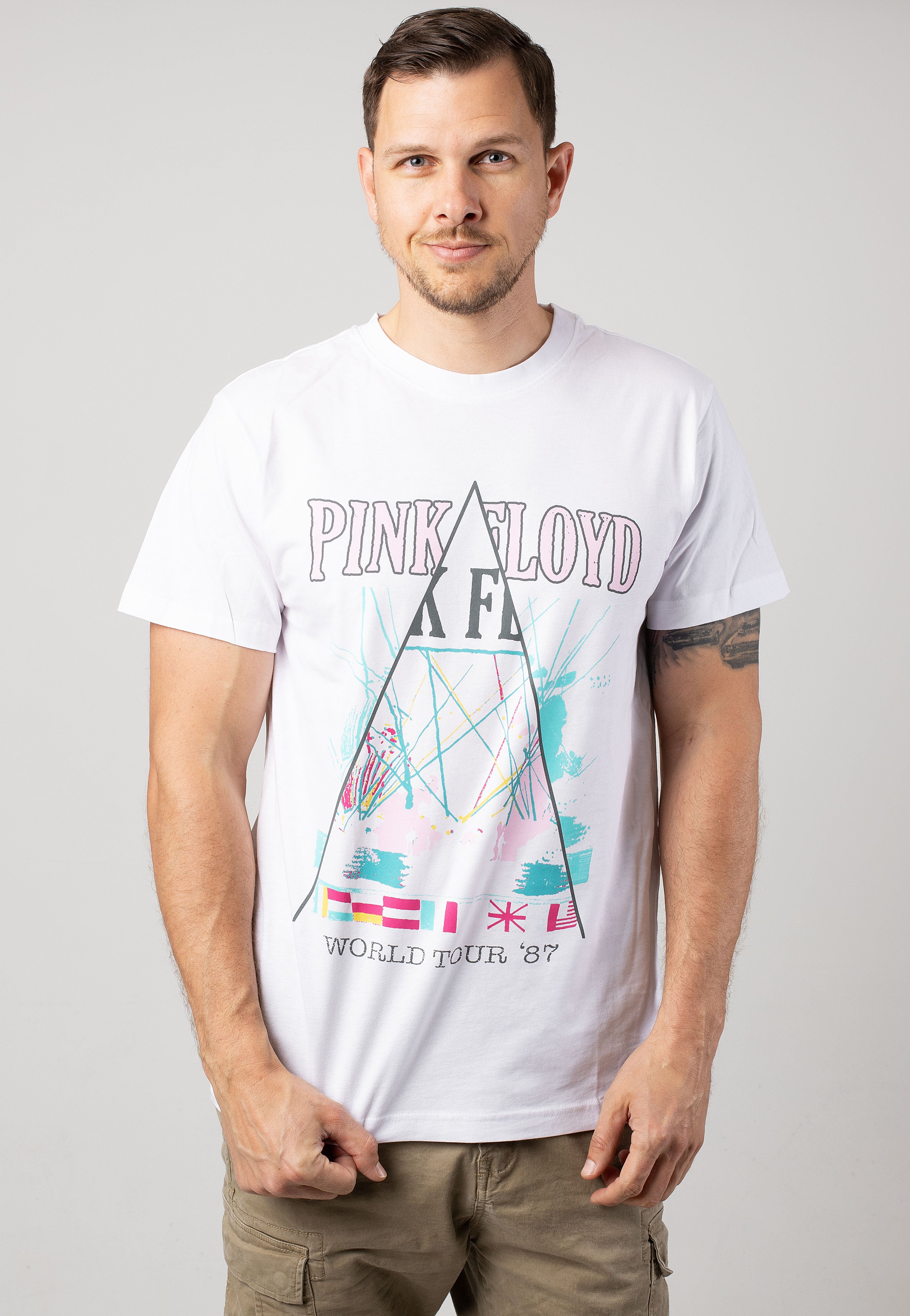 Pink Floyd World Tour 87 White - T-Shirt | Impericon