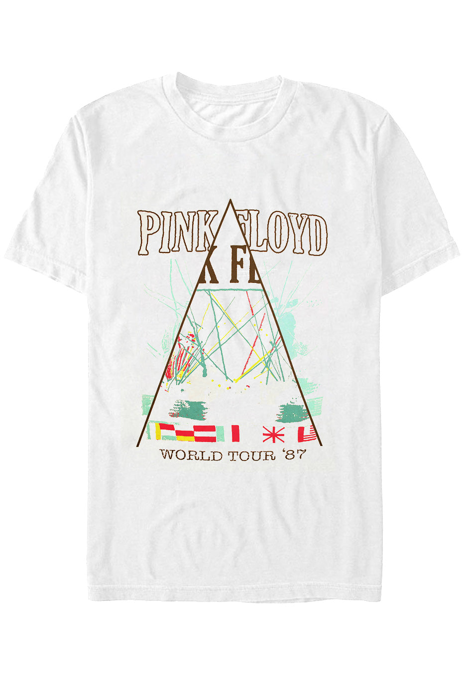Pink Floyd World Tour 87 White - T-Shirt | Impericon