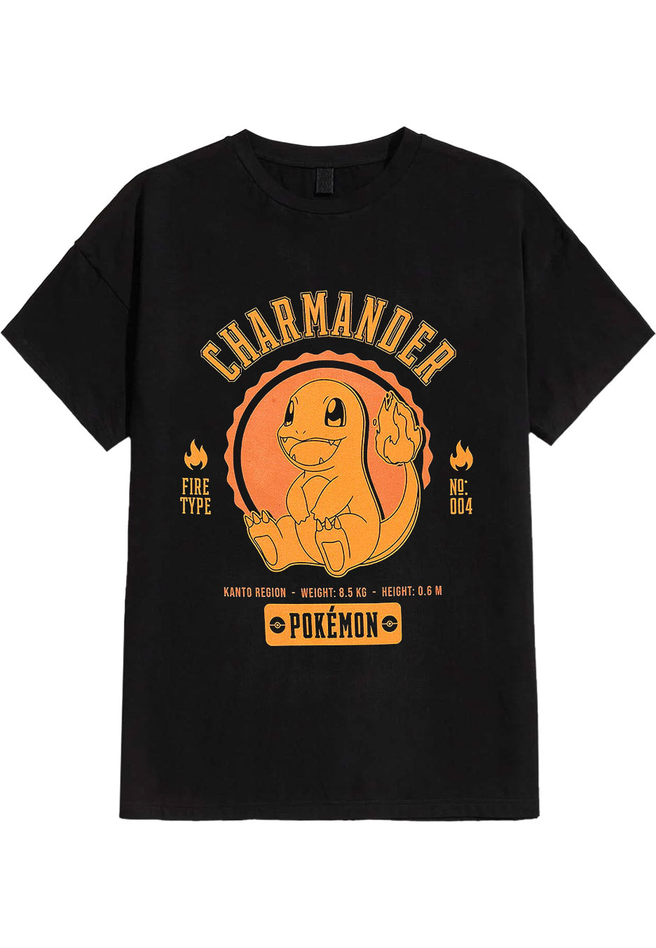 Pokémon - Collegiate Charmander - T-Shirt