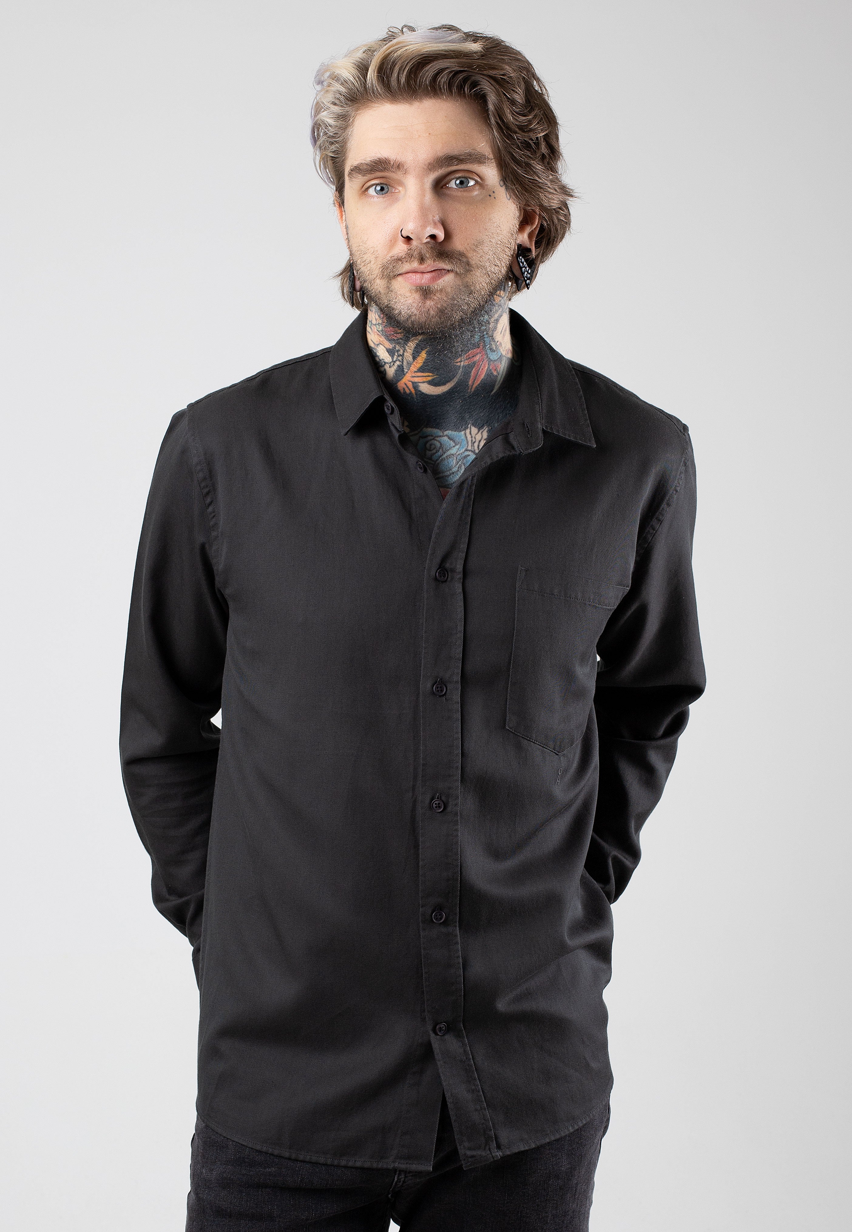 Armedangels - Skjortaas Graphite - Shirt | Men-Image
