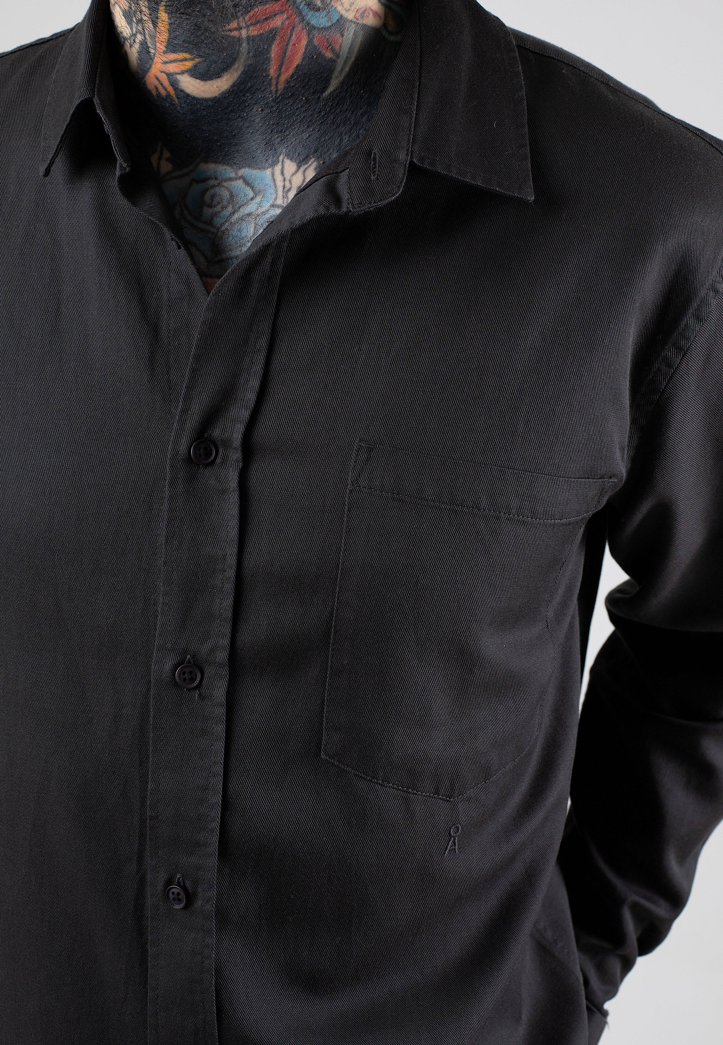 Armedangels - Skjortaas Graphite - Shirt | Men-Image