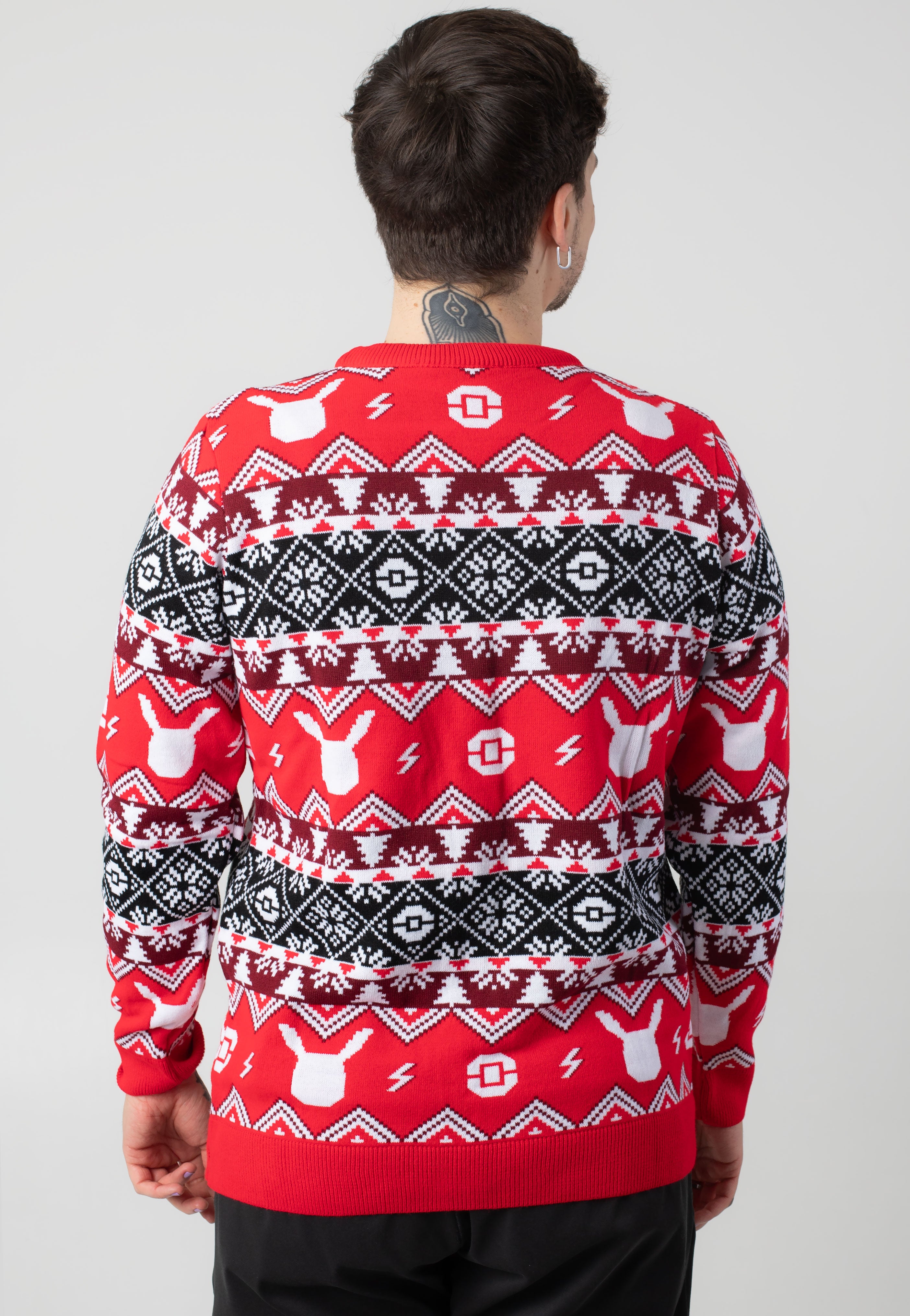 Pokémon - Pikachu Xmas Knit Red - Pullover | Men-Image