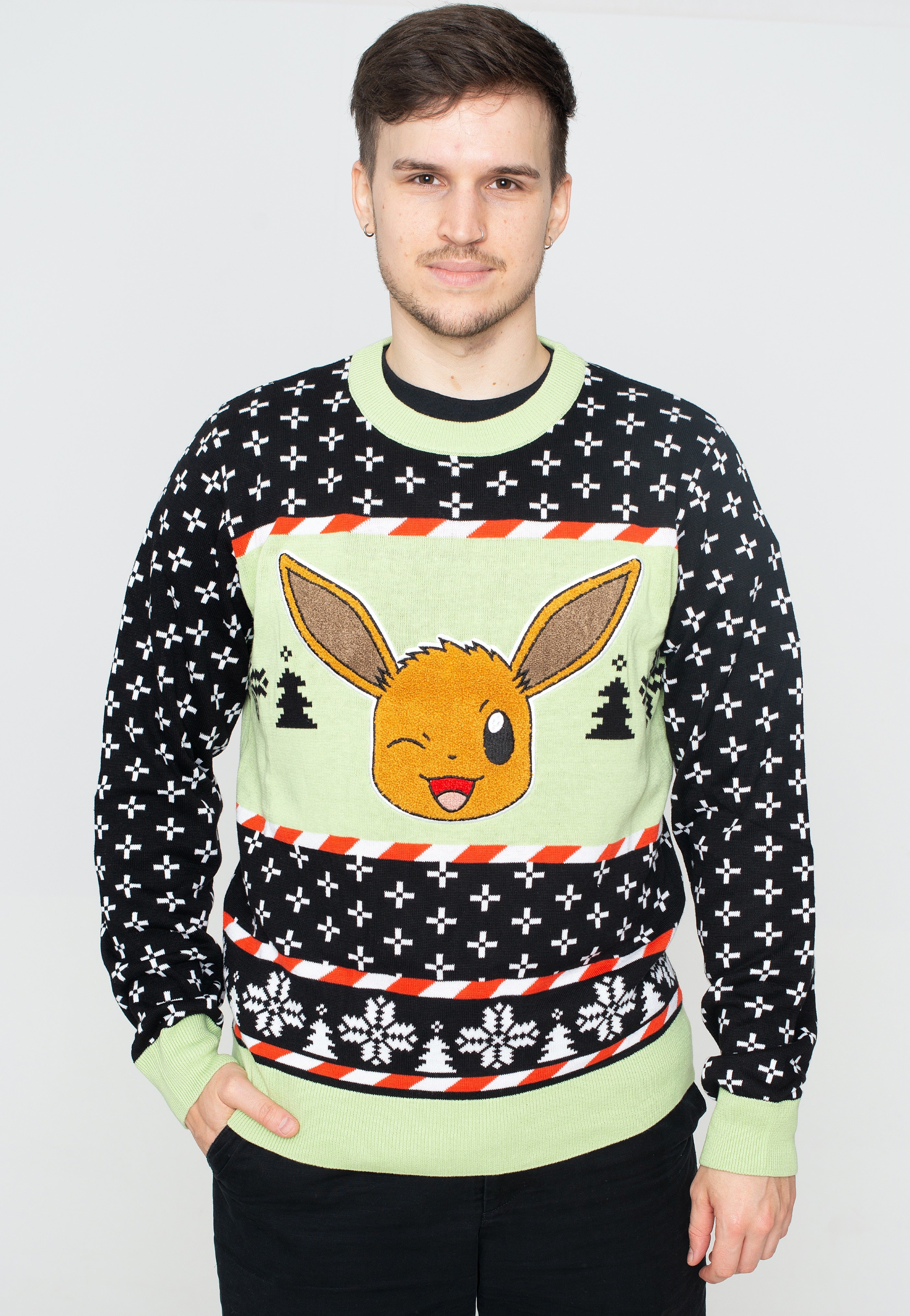 Pokémon - Evee Xmas Knit - Pullover | Men-Image