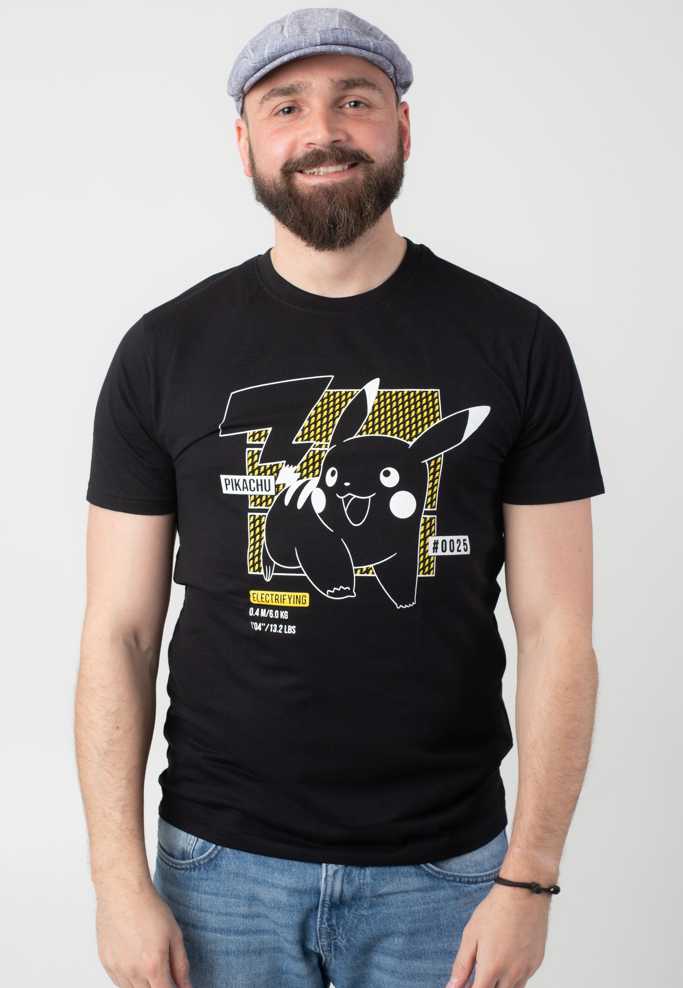 Pokémon - Pikachu Line Art - T-Shirt | Men-Image