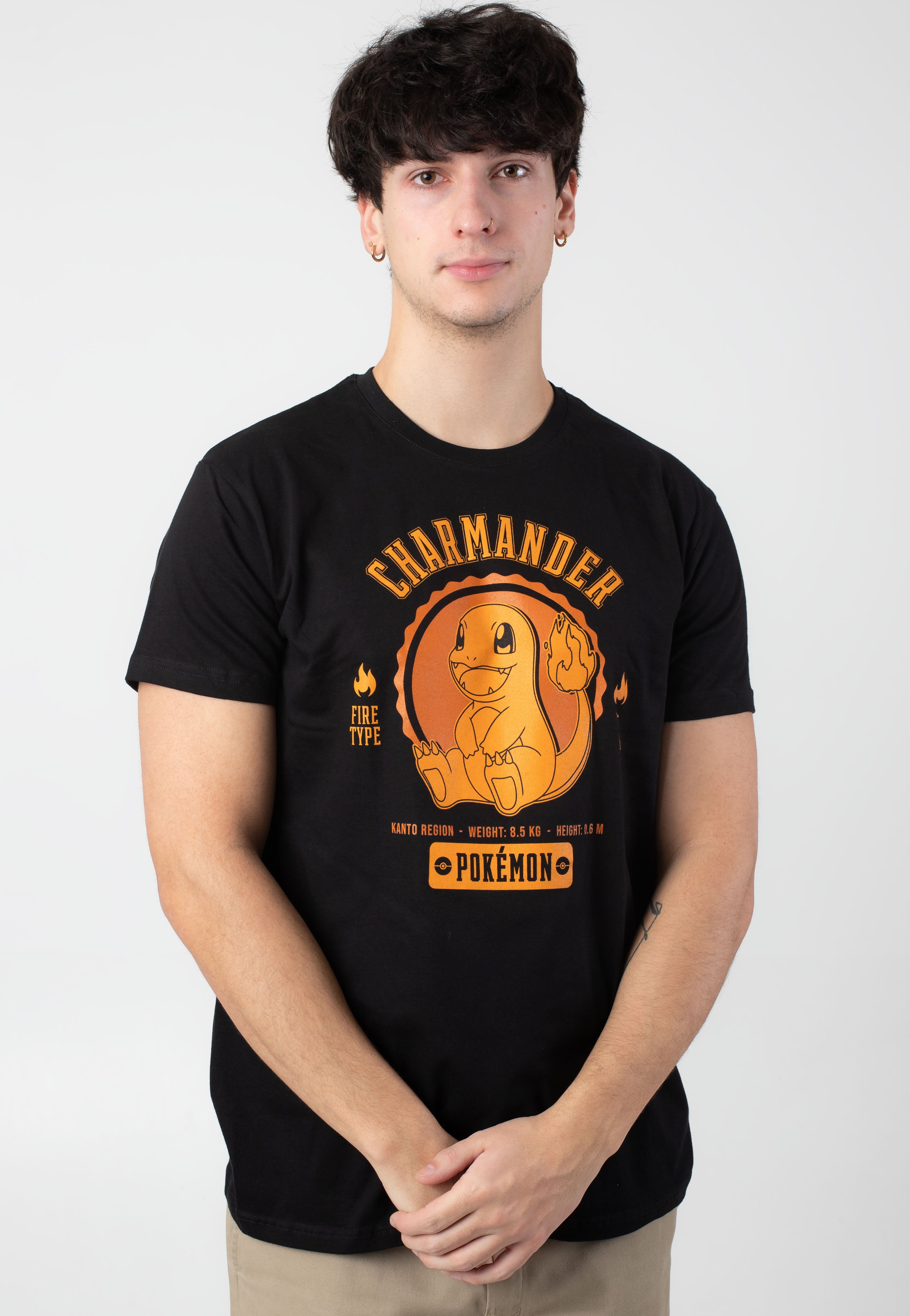 Pokémon - Collegiate Charmander - T-Shirt | Men-Image