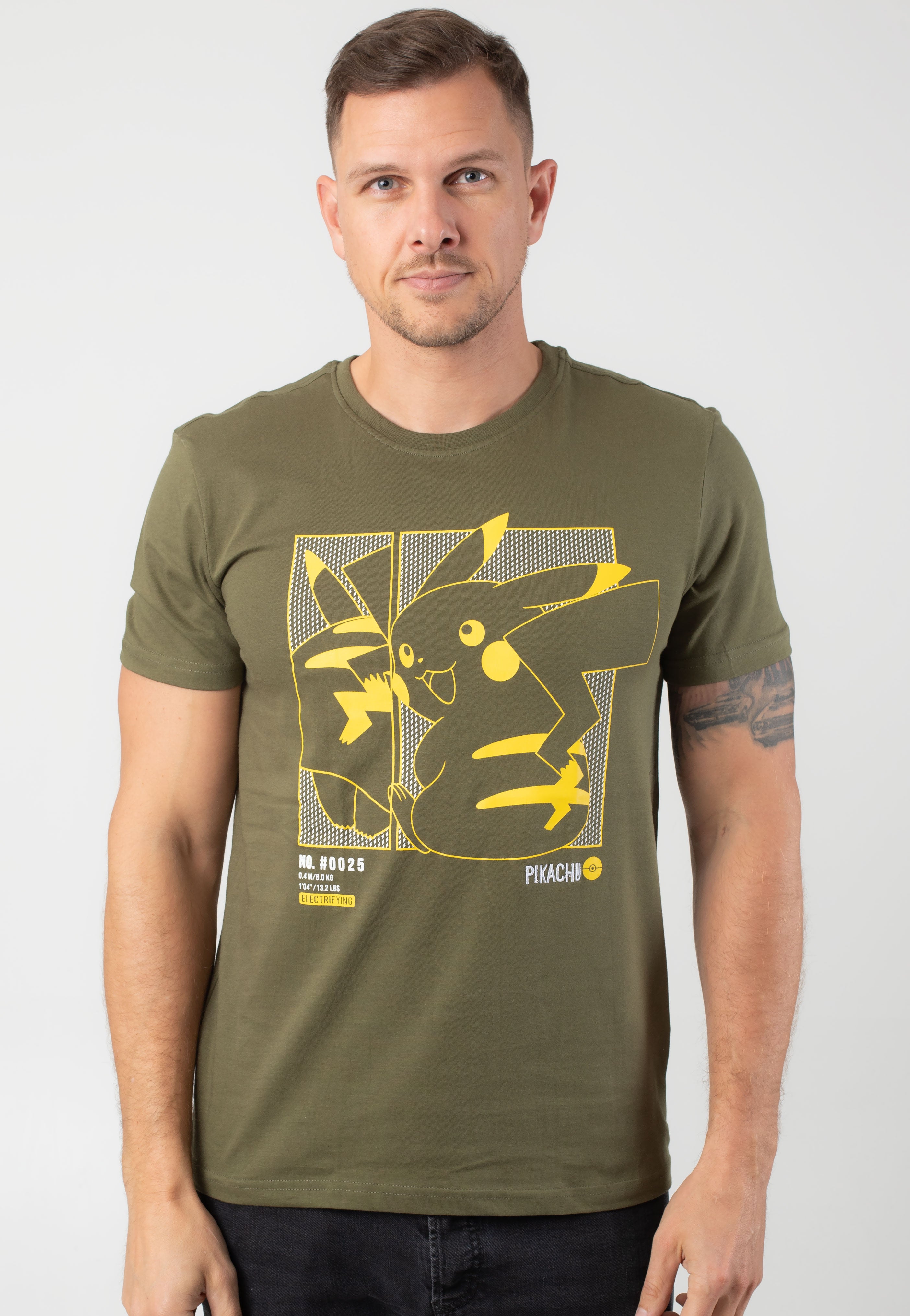 Pokémon - Pikachu Green - T-Shirt | Men-Image