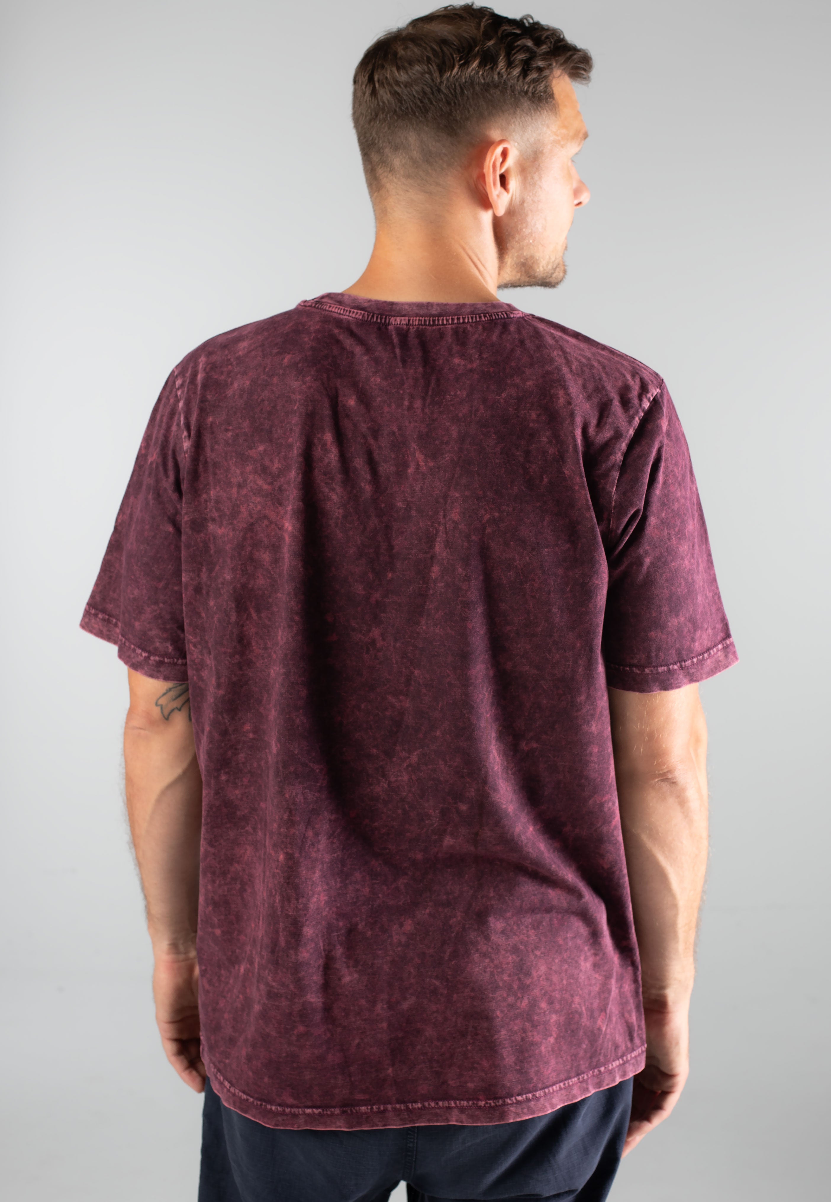 Polaris - Snake No Fear Berry Black Acid Washed - T-Shirt | Men-Image