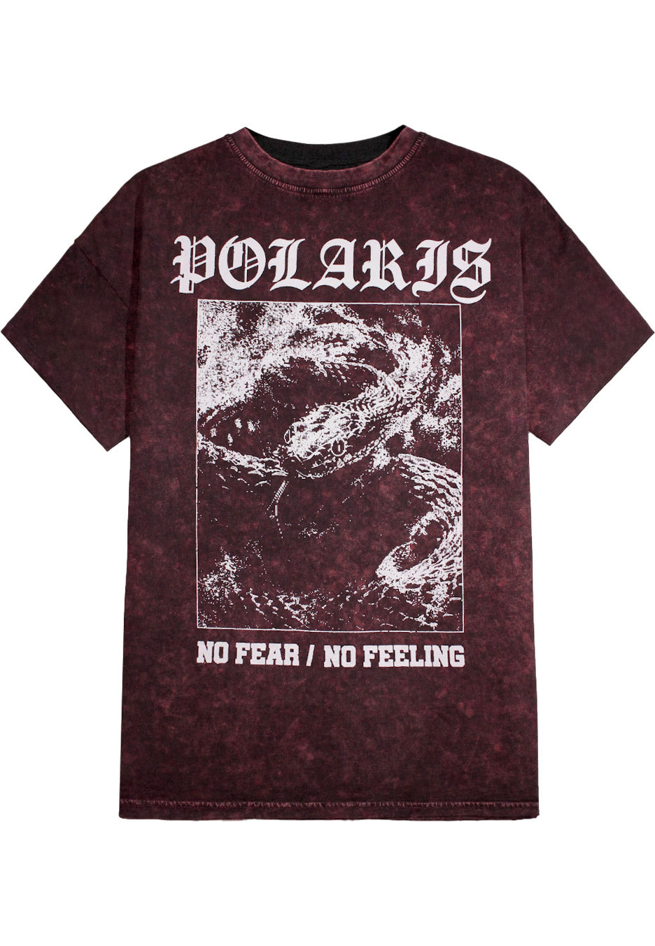 Polaris - Snake No Fear Berry Black Acid Washed - T-Shirt | Neutral-Image