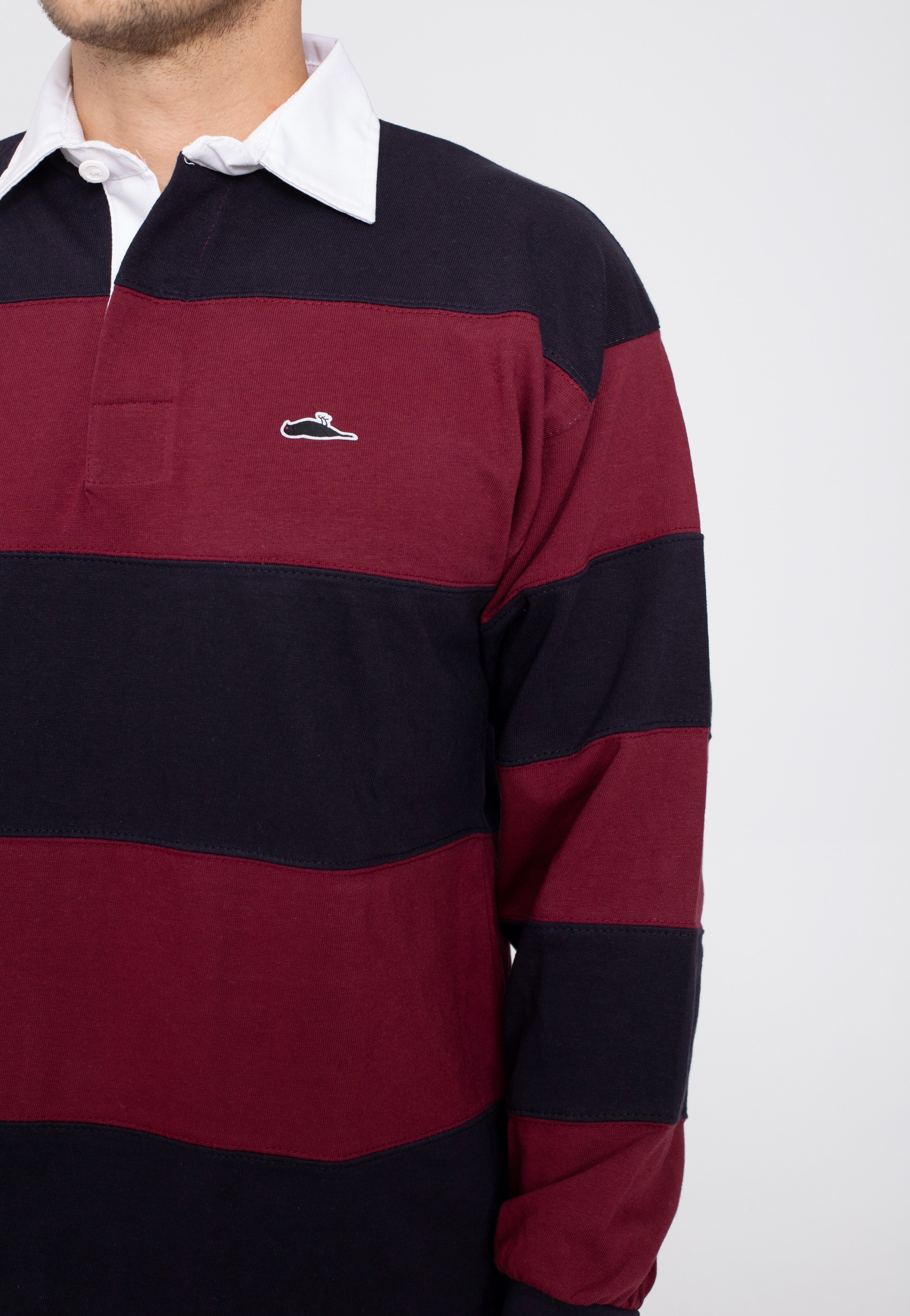 Atticus - Noel Rugby Navy/Burgundy - Longsleeve | Men-Image