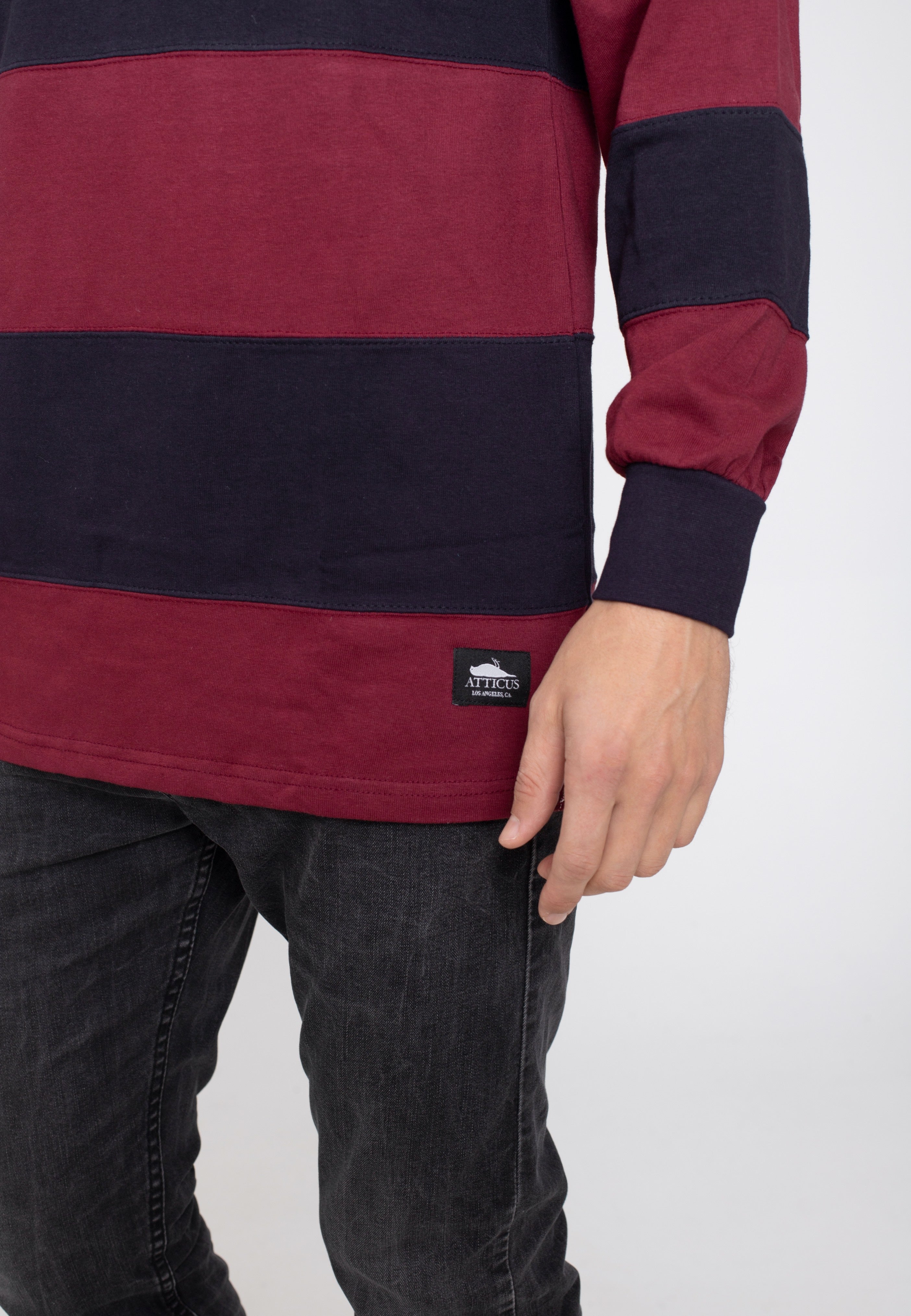 Atticus - Noel Rugby Navy/Burgundy - Longsleeve | Men-Image