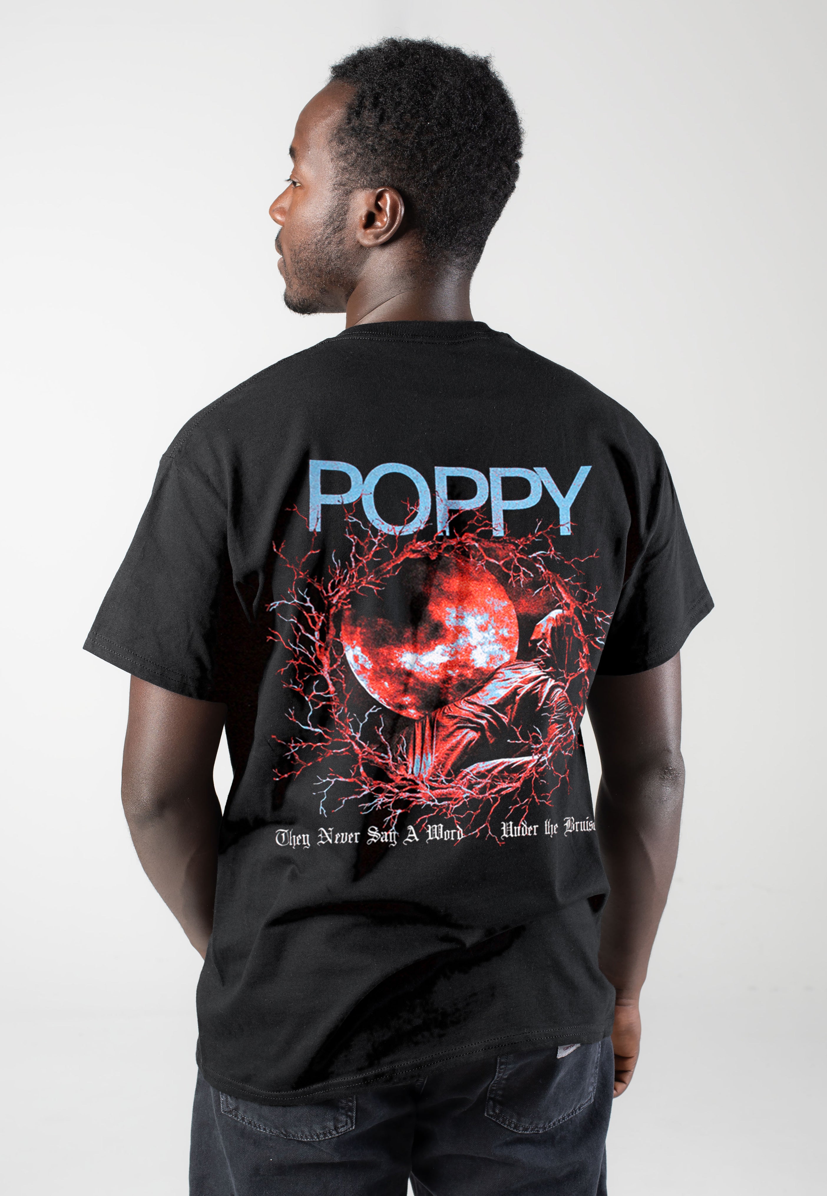 希少 MASSES T-SHIRT L/S E-POPPY NAVY Poppy - Under A Bruised Sky - T-Shirt | Impericon