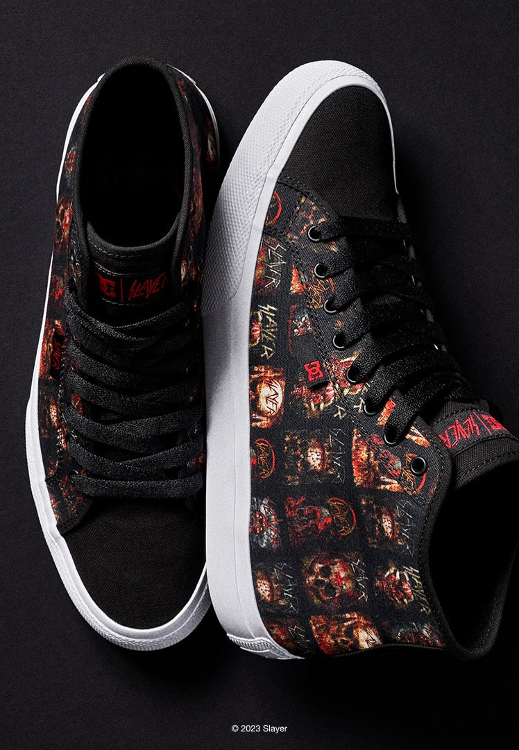 DC x Slayer - Manual Hi Black/White Print - Shoes | Neutral-Image