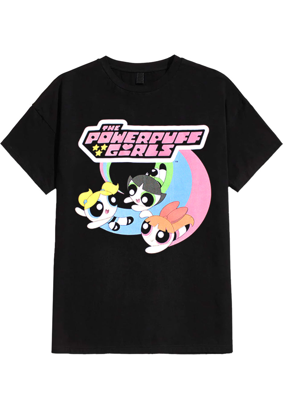 Powerpuff Girls - Trio Flying Logo - T-Shirt