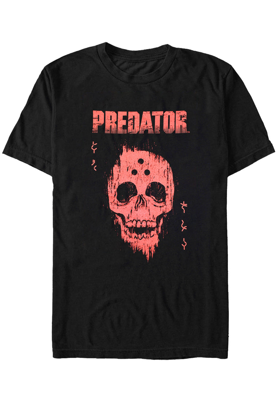 Predator - Red Distressed Skull - T-Shirt | Neutral-Image