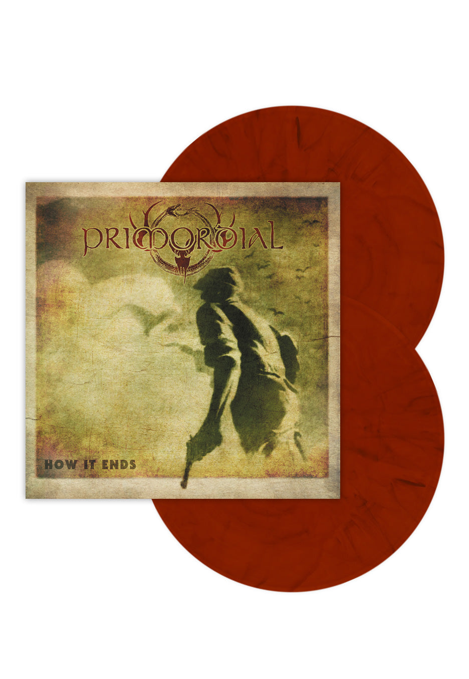 Primordial How It Ends (Special Edition) Brick Red Marbled 2 Vinyl Boxset | Neutral-Image