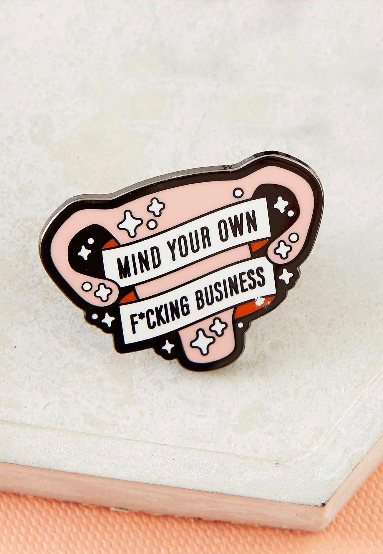 Punky Pins - Mind Your Own F*king Business - Pin | Neutral-Image