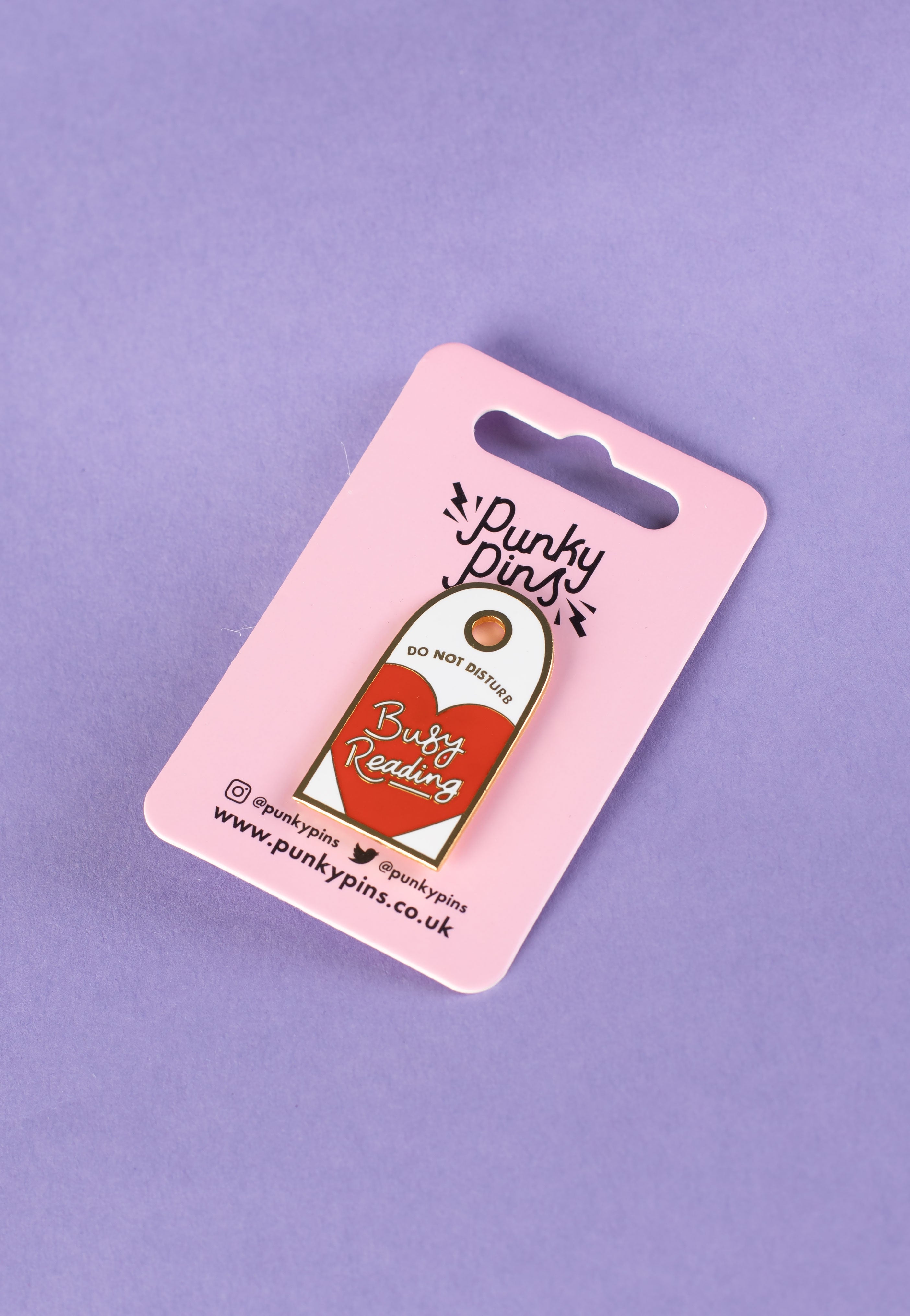 Punky Pins - Do Not Disturb Busy Reading - Pin | Neutral-Image