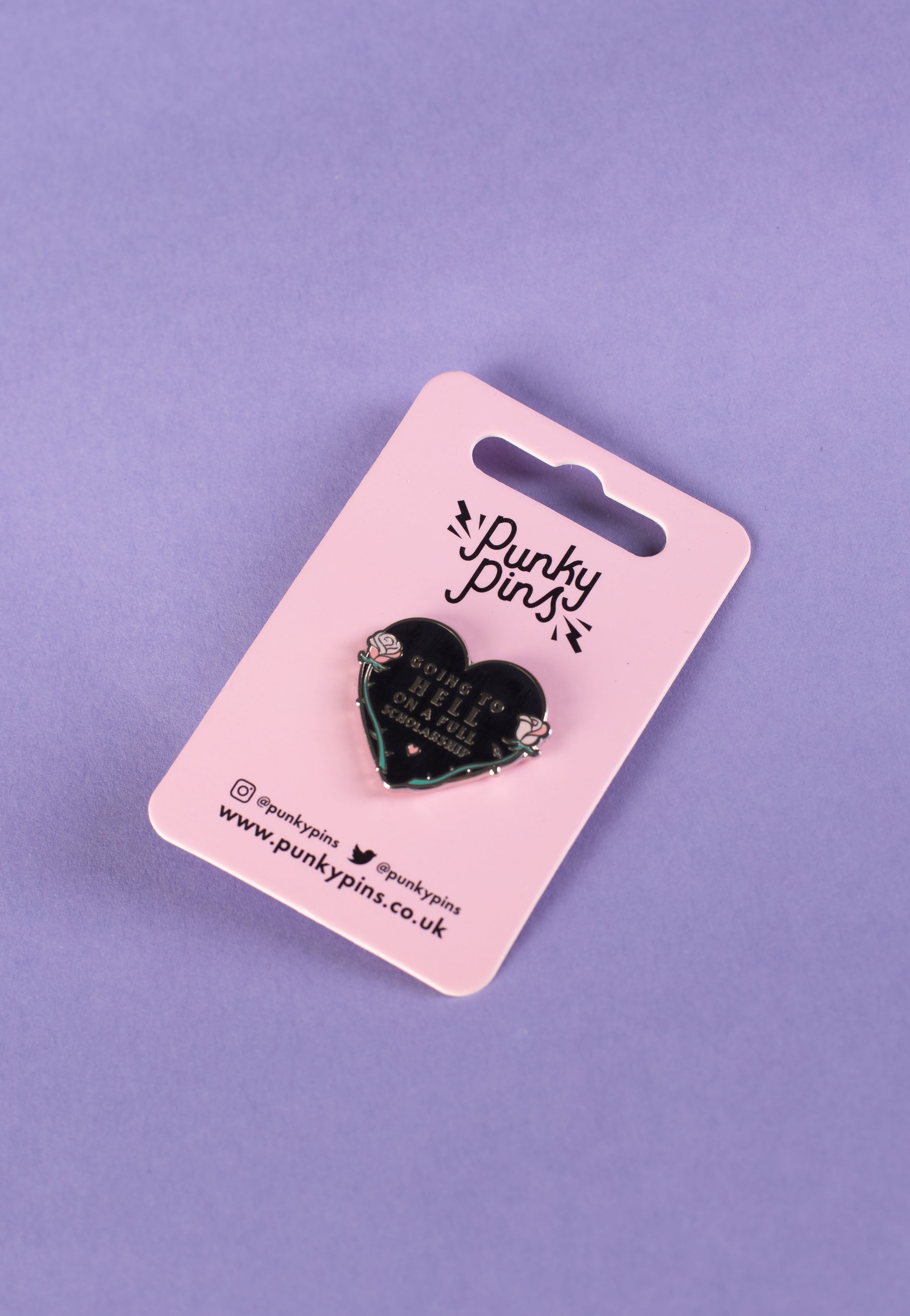 Punky Pins - Going To Hell On A Full Scholarship - Pin | Neutral-Image
