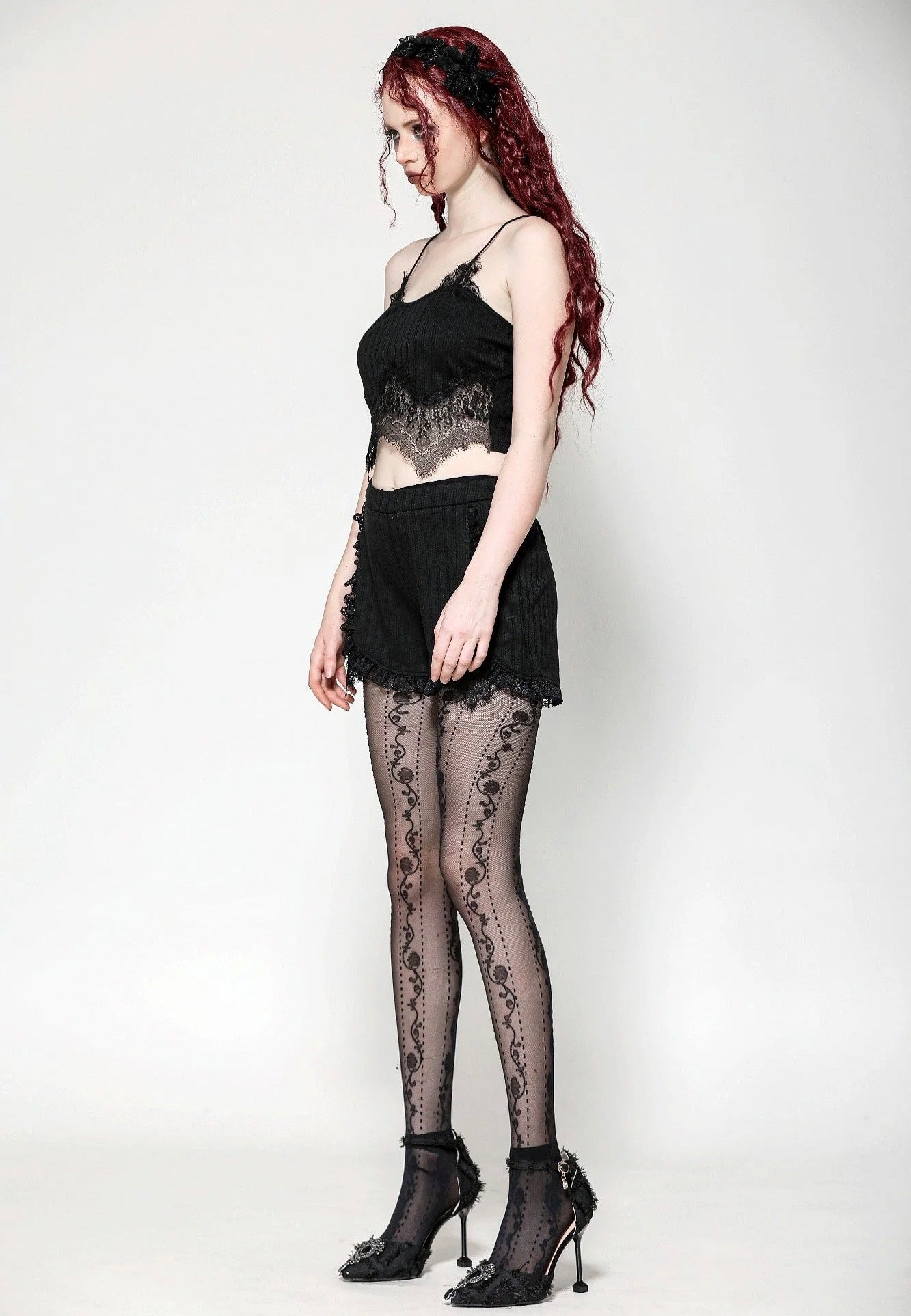 Dark In Love - Black Gothic Base - Shorts | Women-Image