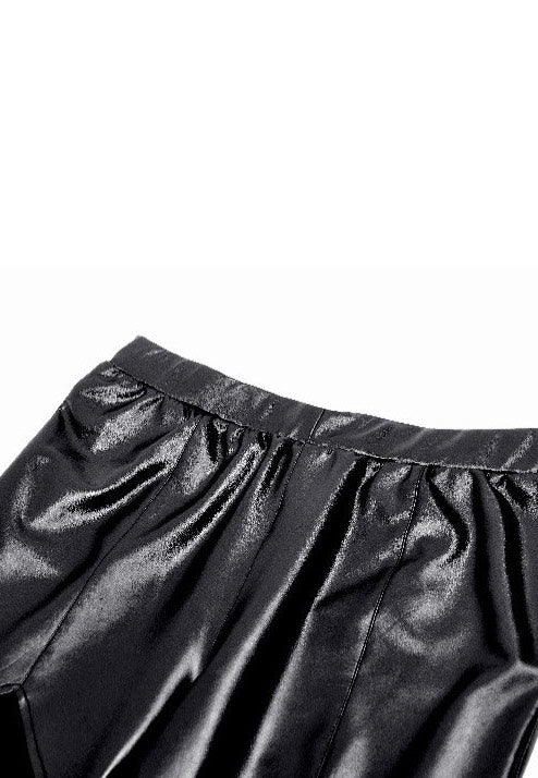 Dark In Love - Black PU Leather Armor Knight - Pants | Women-Image