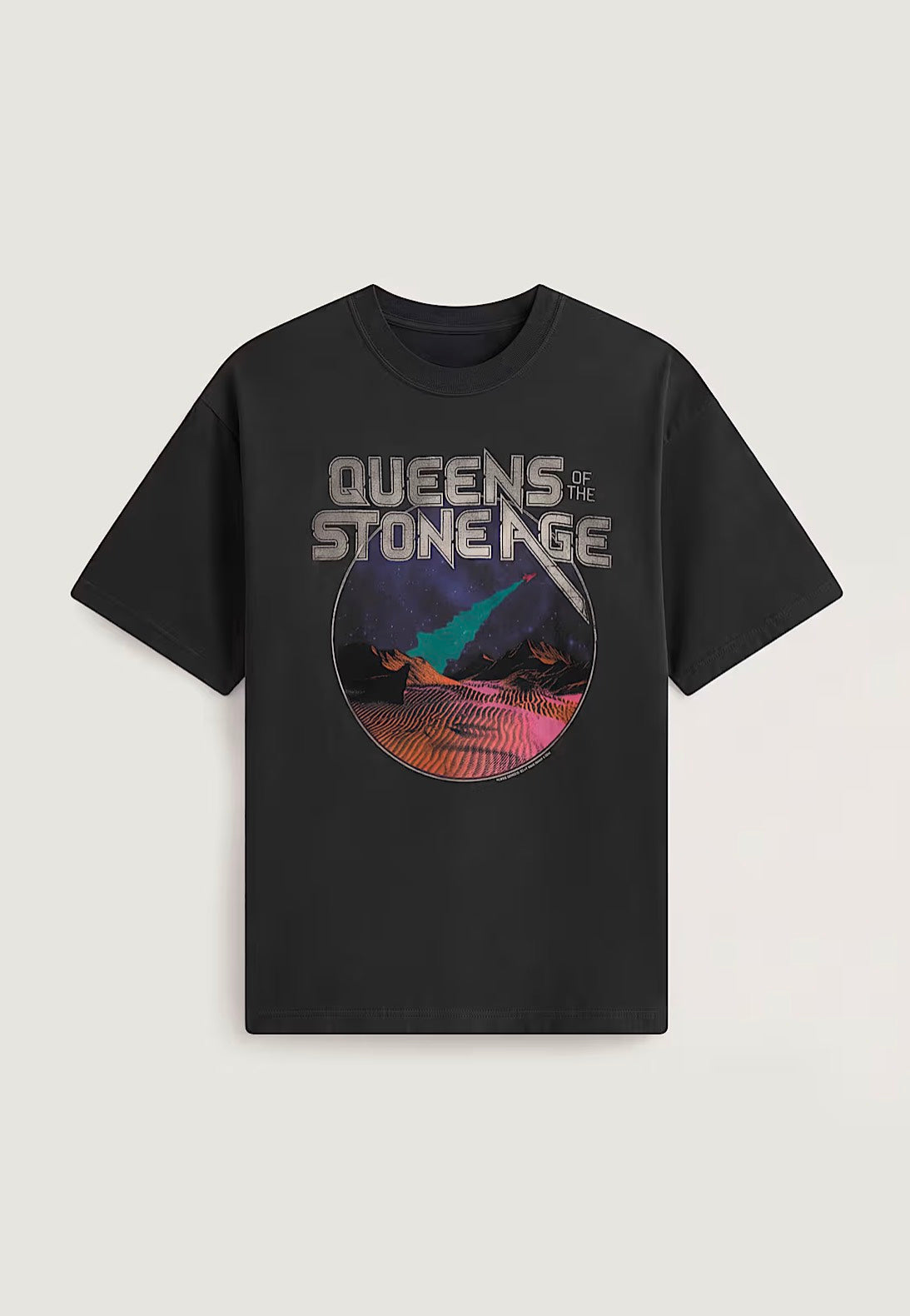 Vans x Queens Of The Stone Age Desert Sessions Faded Black T-Shirt | Men-Image