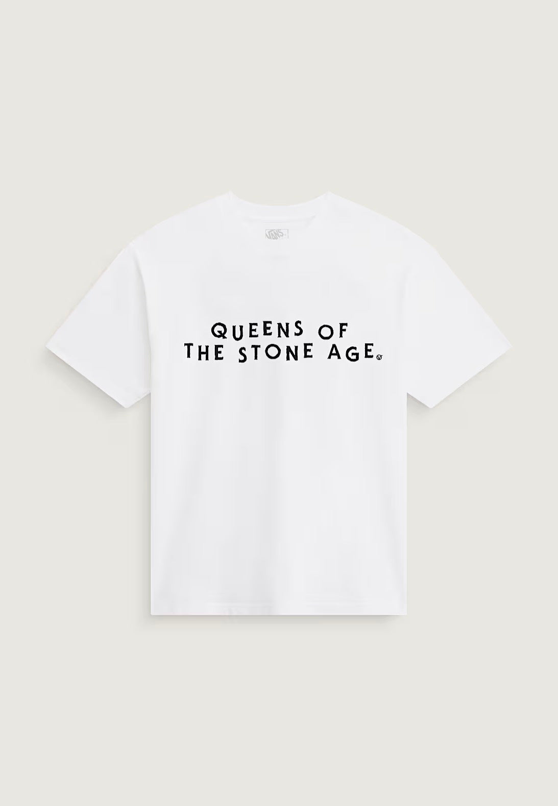 Vans x Queens Of The Stone Age Queens Of The Stone Age White T-Shirt | Men-Image
