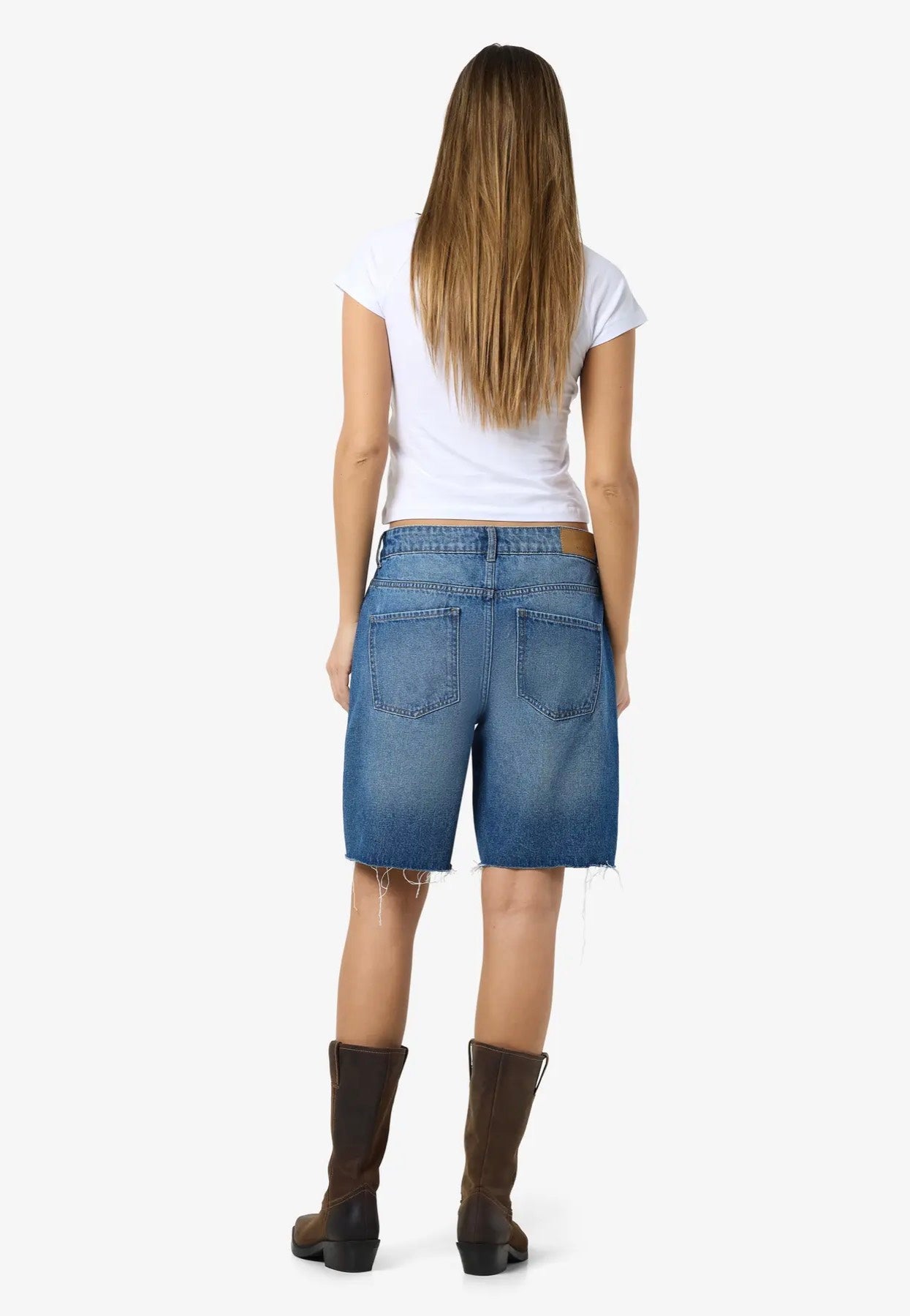 Noisy May - Holla Loose Medium Blue Denim - Shorts | Women-Image
