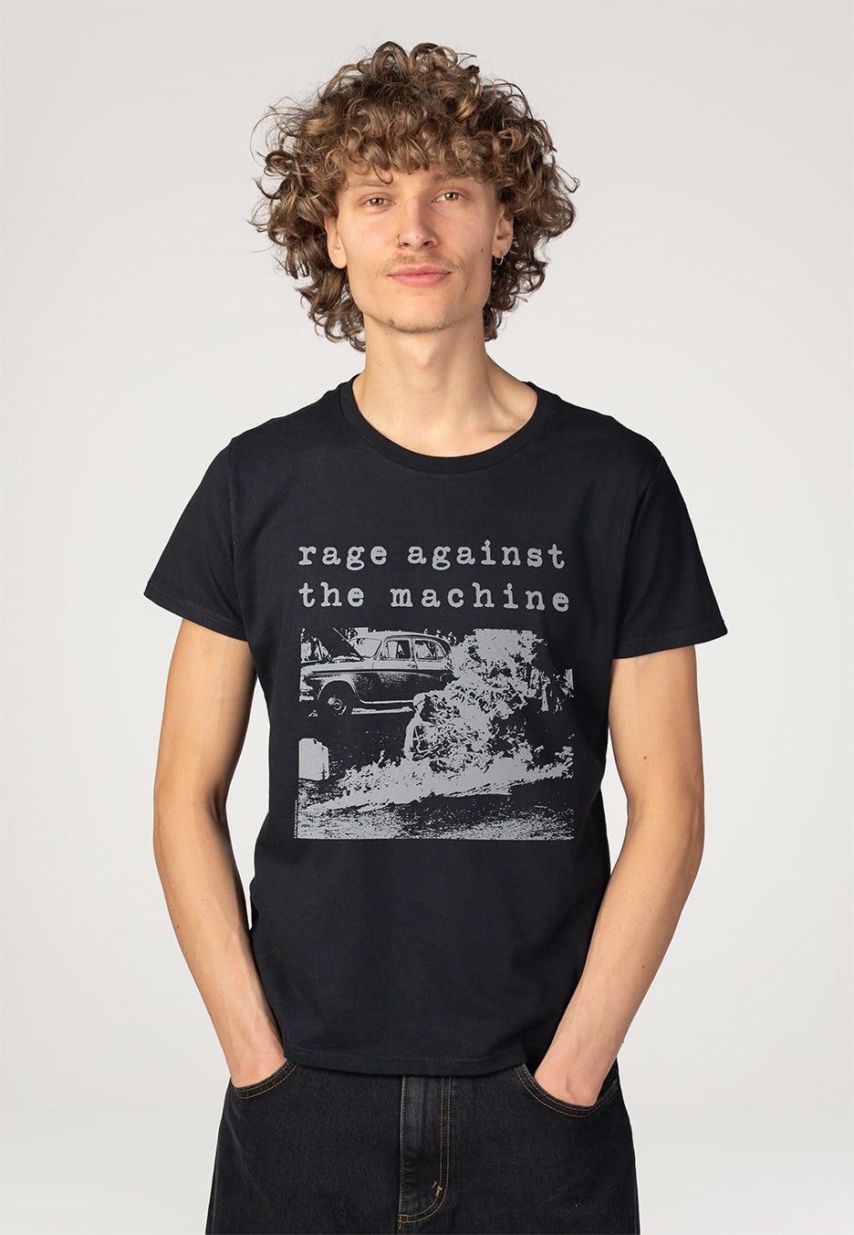 Rage Against The Machine - Monk Fire - T-Shirt | Men-Image