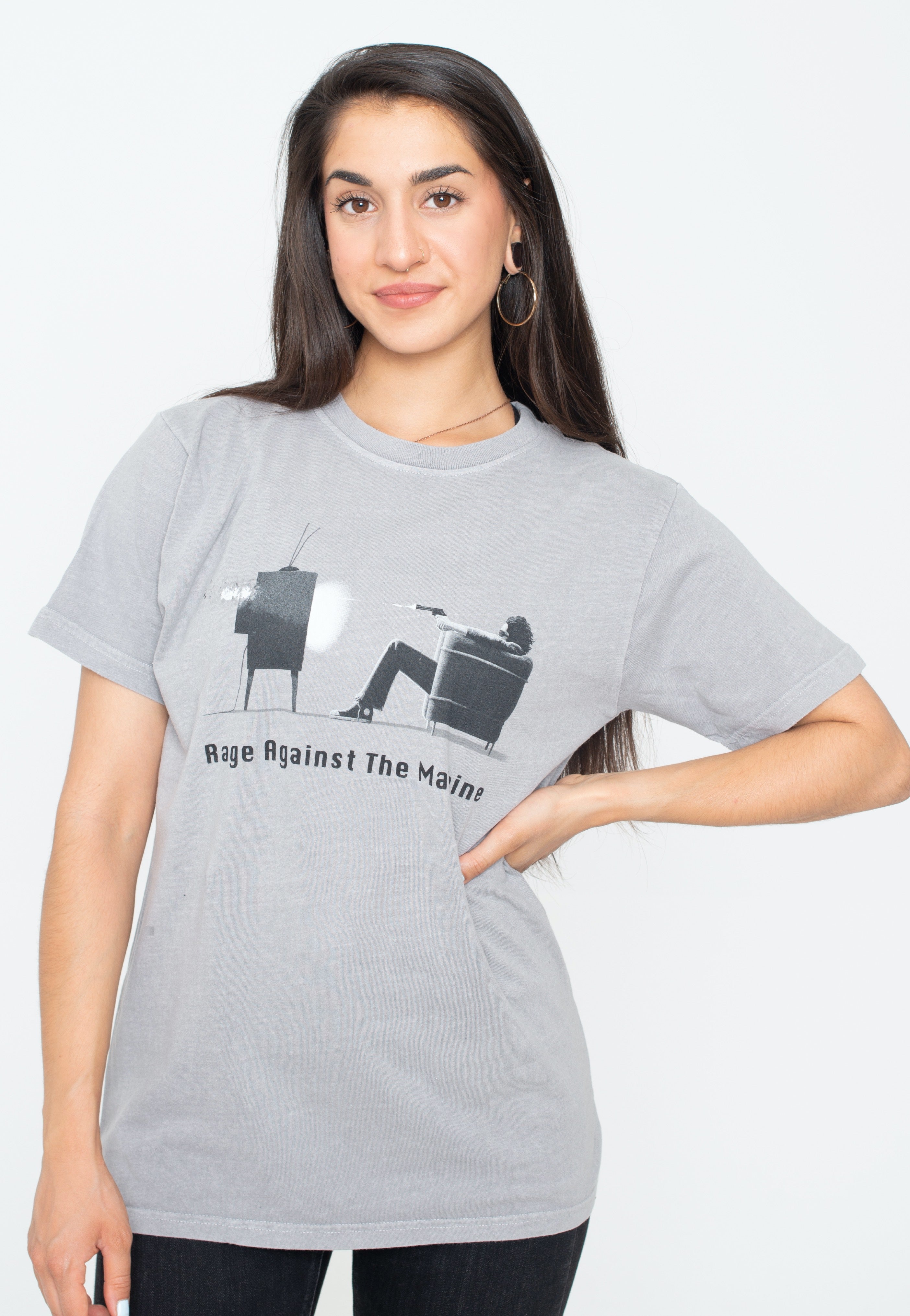 Rage Against The Machine - Won't Do Dip-Dye Grey - T-Shirt