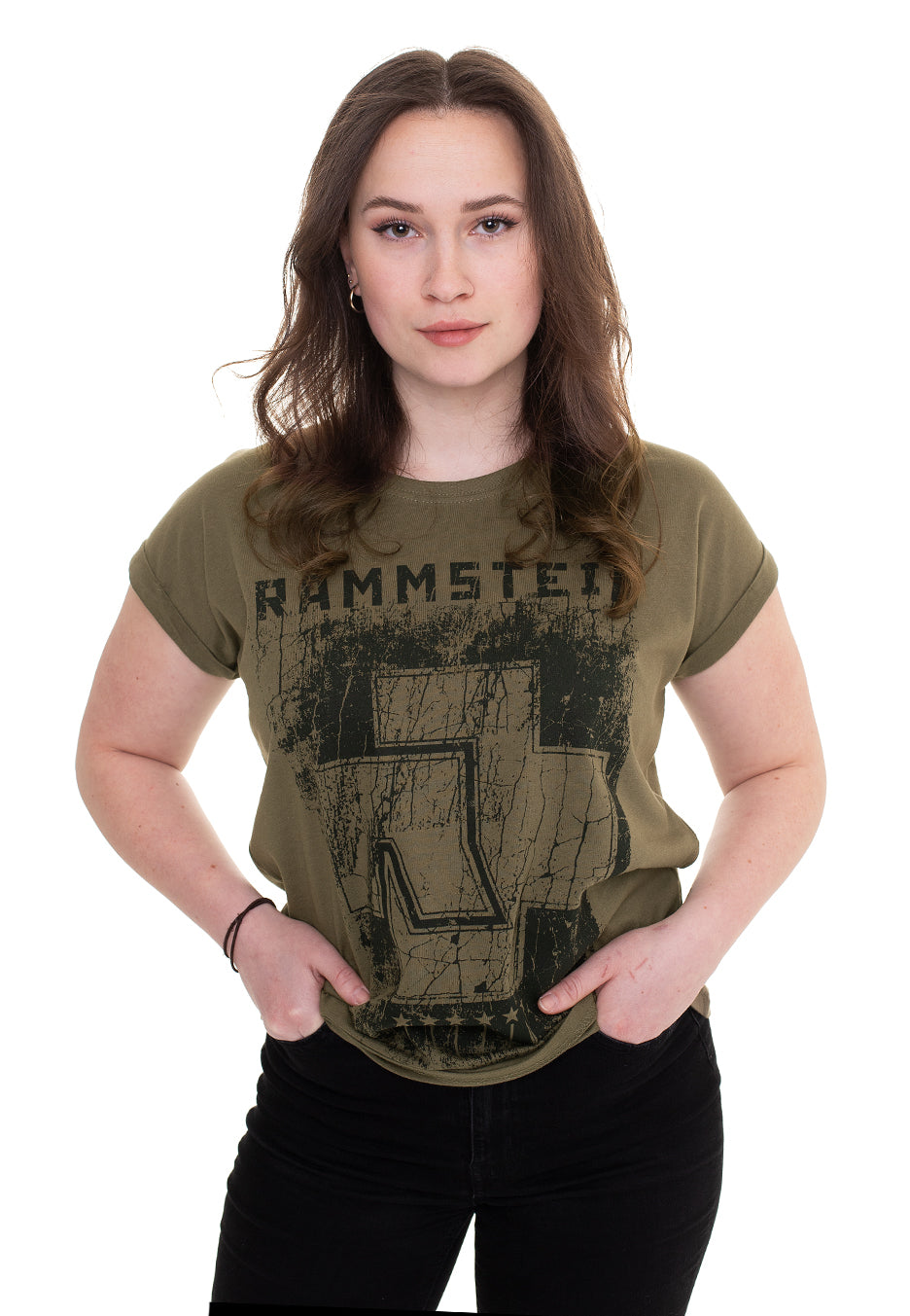 Rammstein - 6 Herzen Oliv - Girly | Women-Image