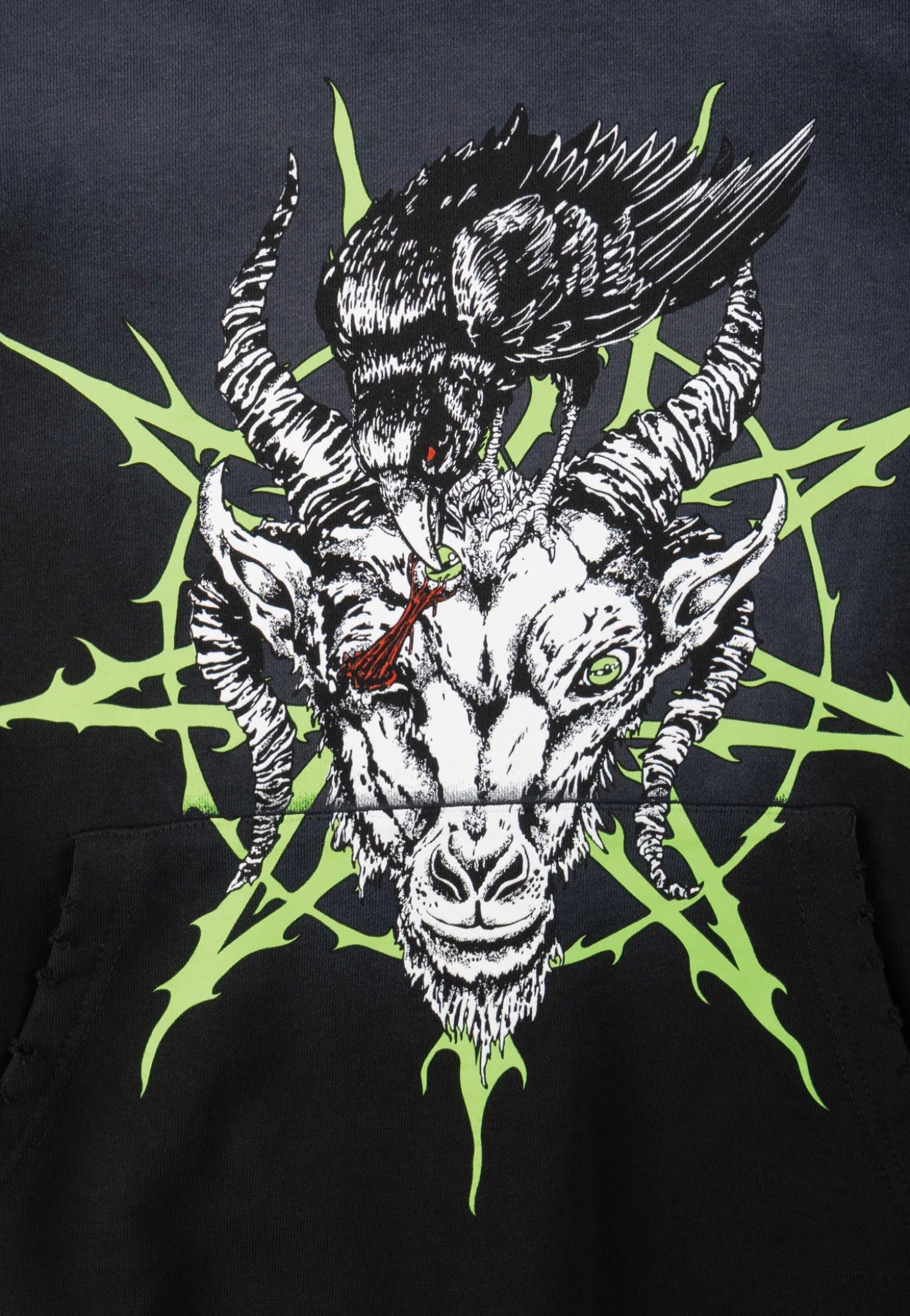 Welcome x Slipknot - Ravenous Distressed Sun Fade - Hoodie | Men-Image