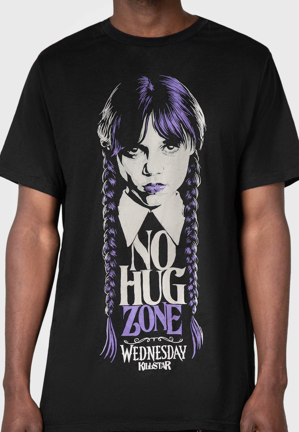 Killstar & Wednesday Ray Of Jet Black Black T-Shirt | Men-Image