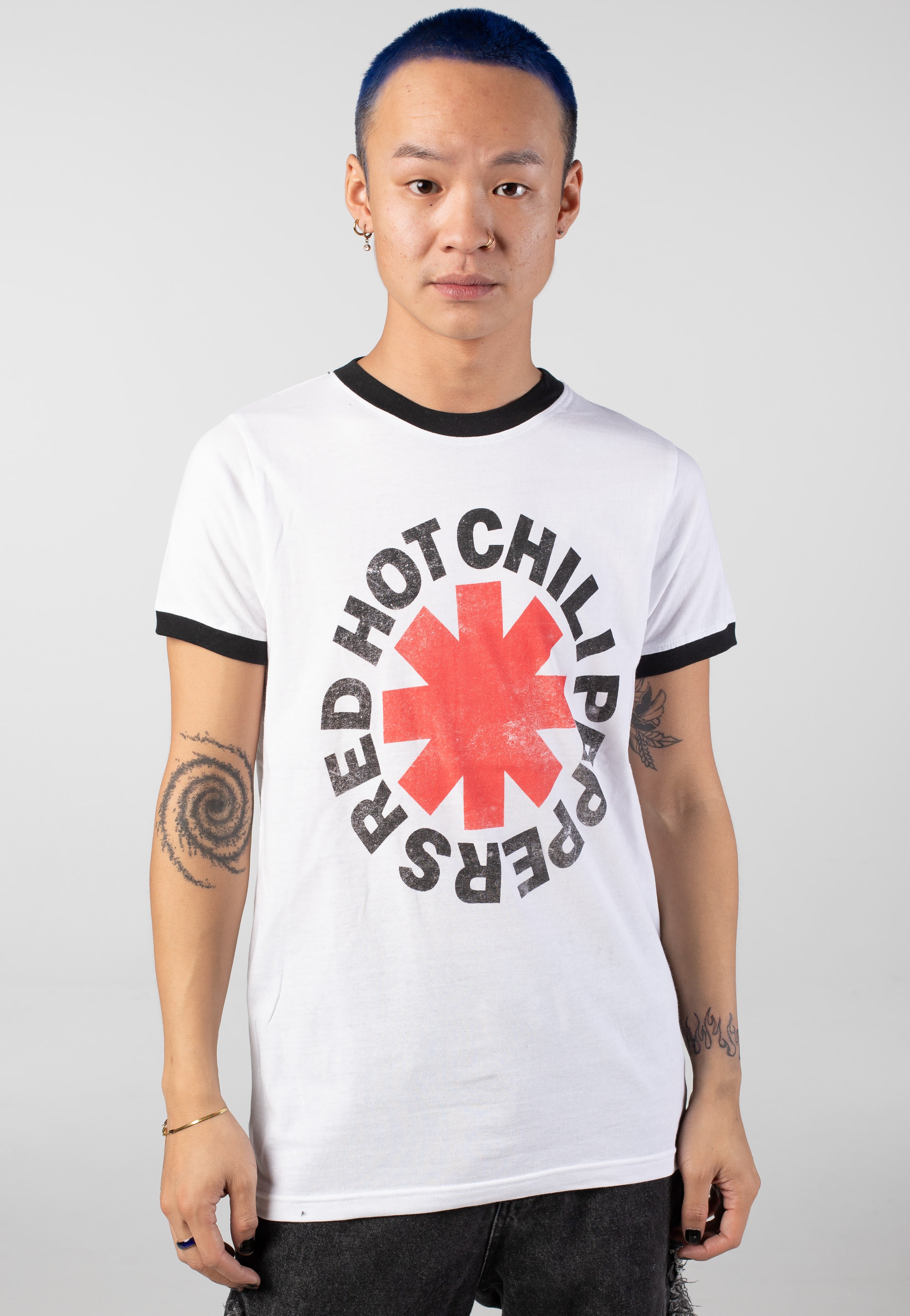 Red Hot Chili Peppers - Logo Ringer - T-Shirt