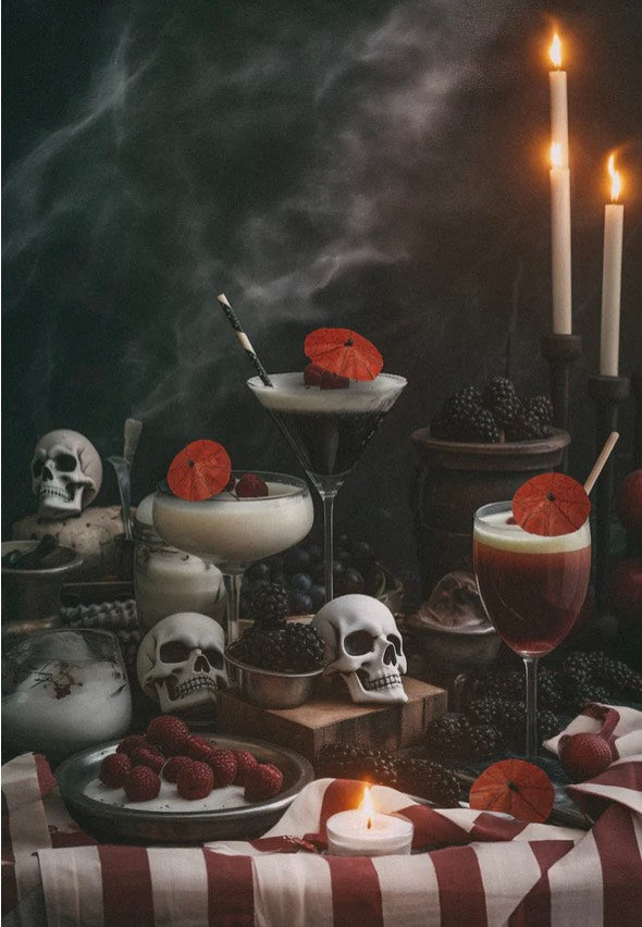 Lively Ghosts - Haunted Spirits Vampweb Spooky - Cocktail Umbrellas | Neutral-Image