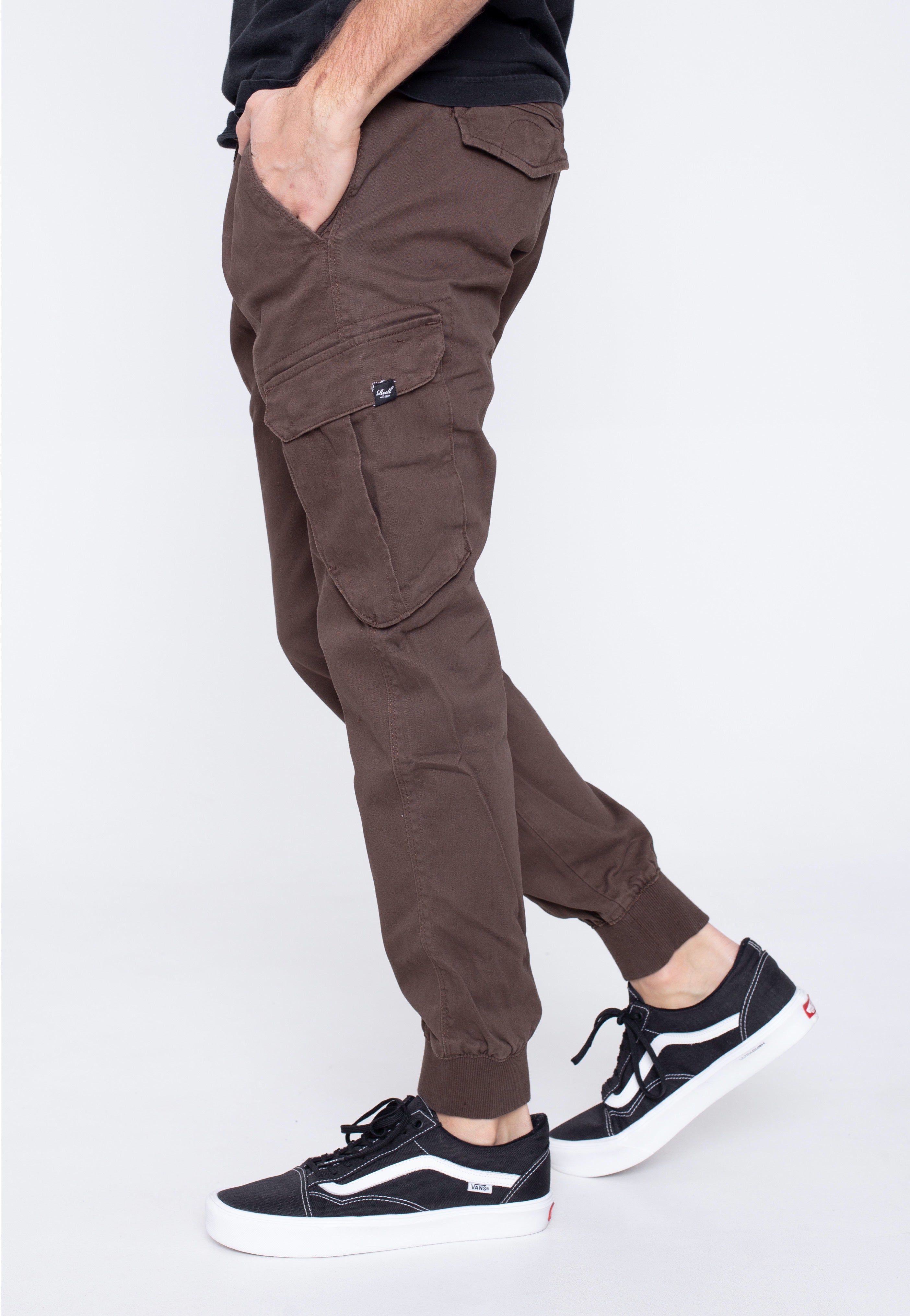 REELL - Reflex Rib Cargo Dark Brown - Pants | Men-Image