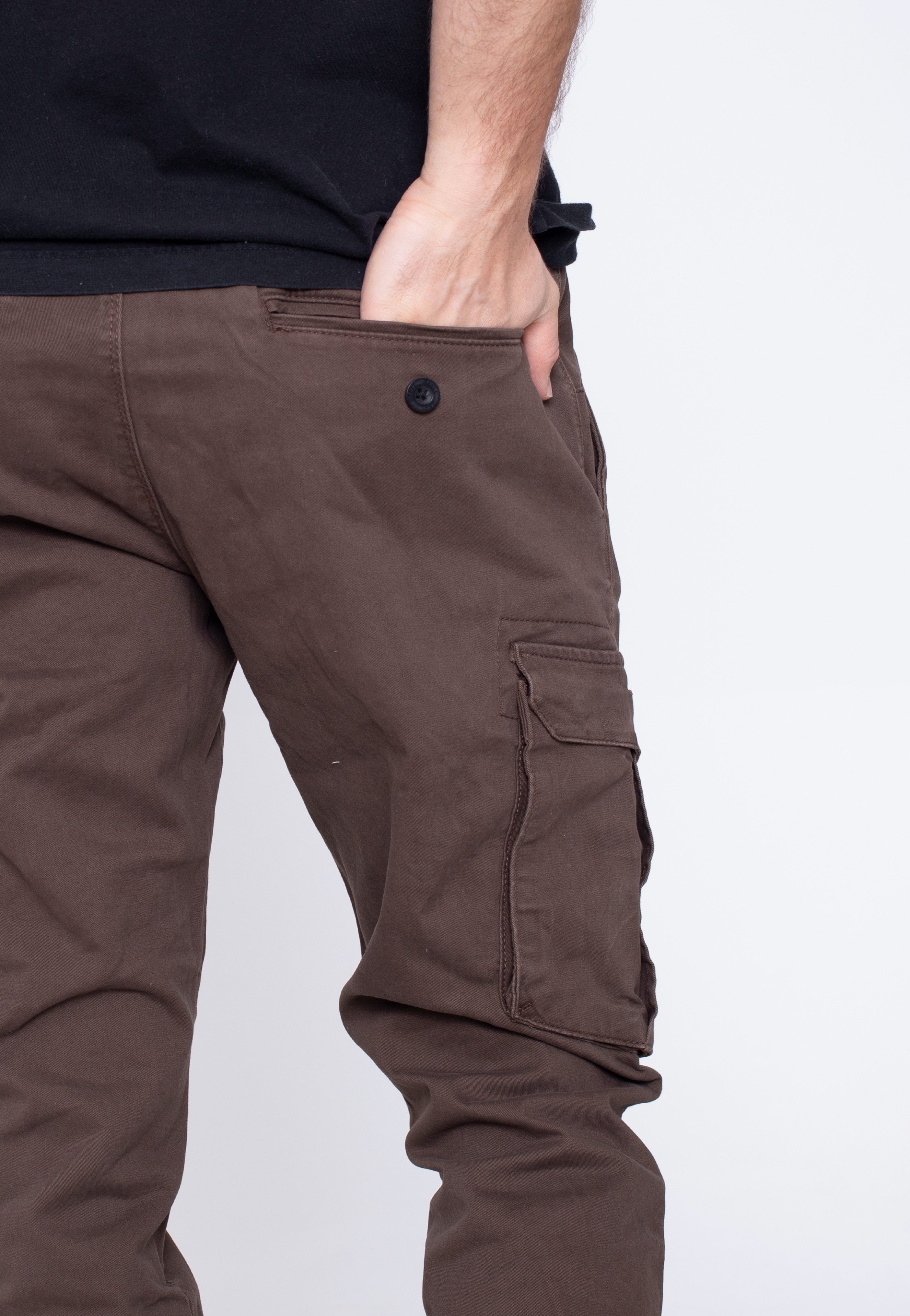 REELL - Reflex Rib Cargo Dark Brown - Pants | Men-Image