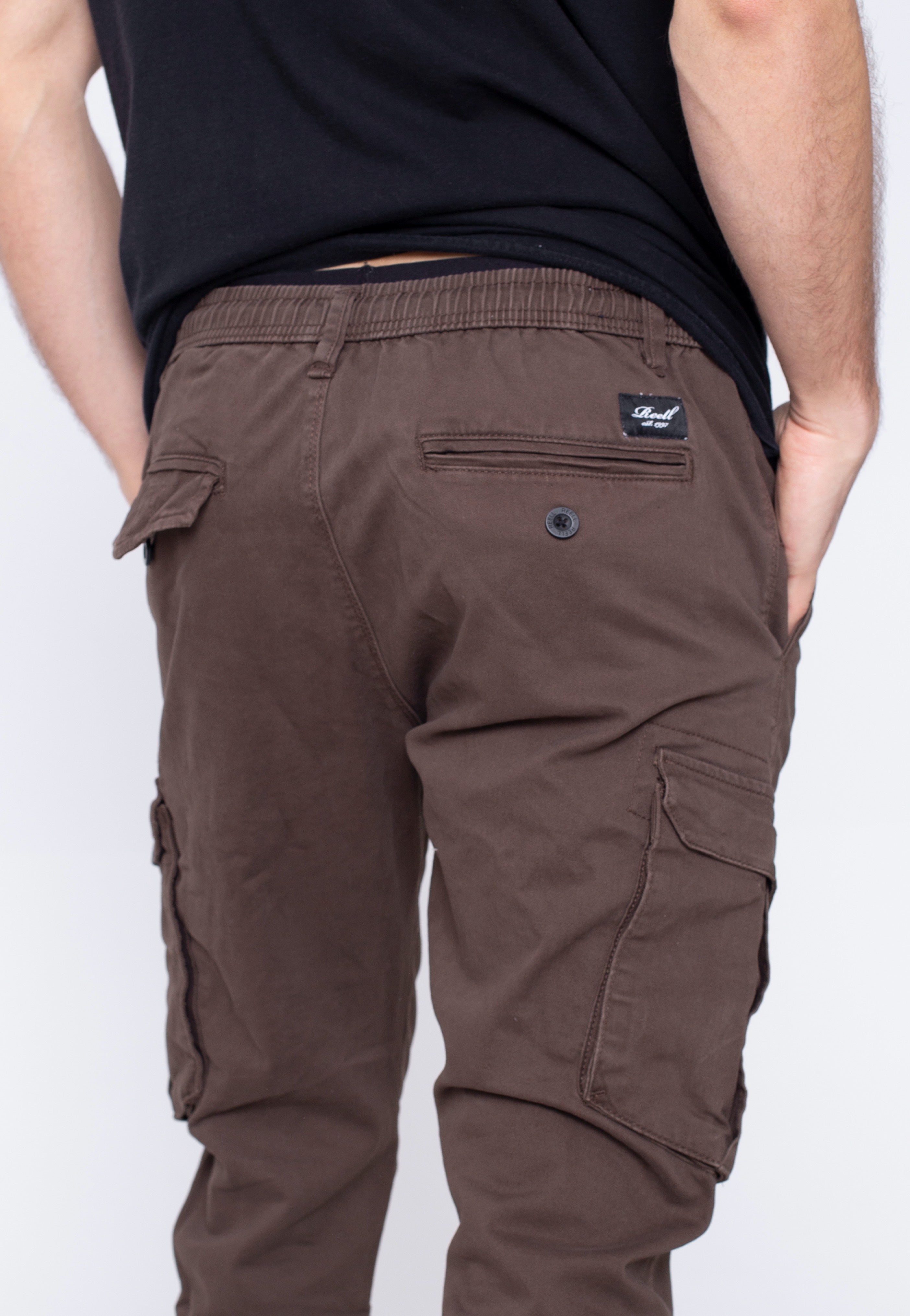 REELL - Reflex Rib Cargo Dark Brown - Pants | Men-Image