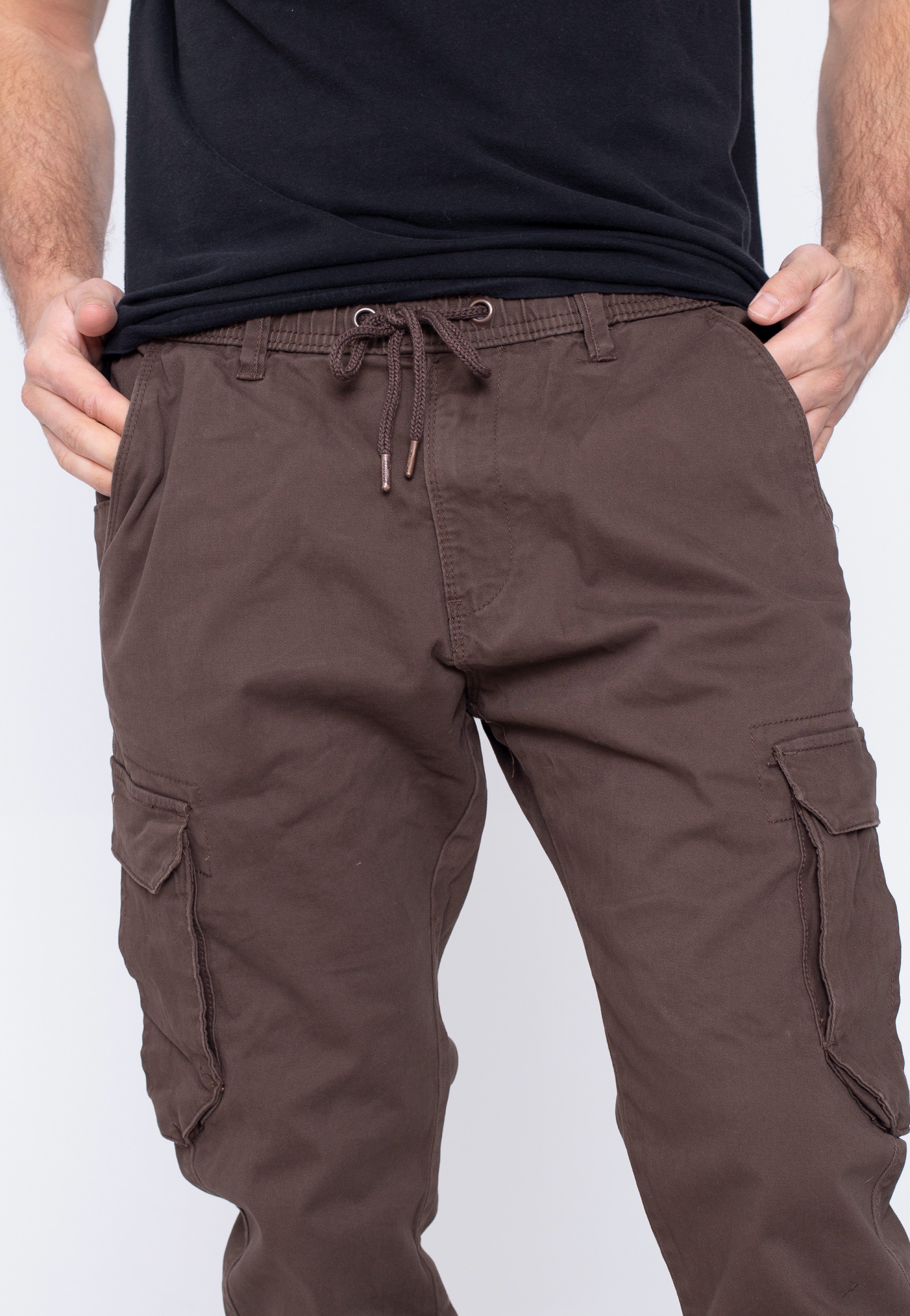 REELL - Reflex Rib Cargo Dark Brown - Pants | Men-Image
