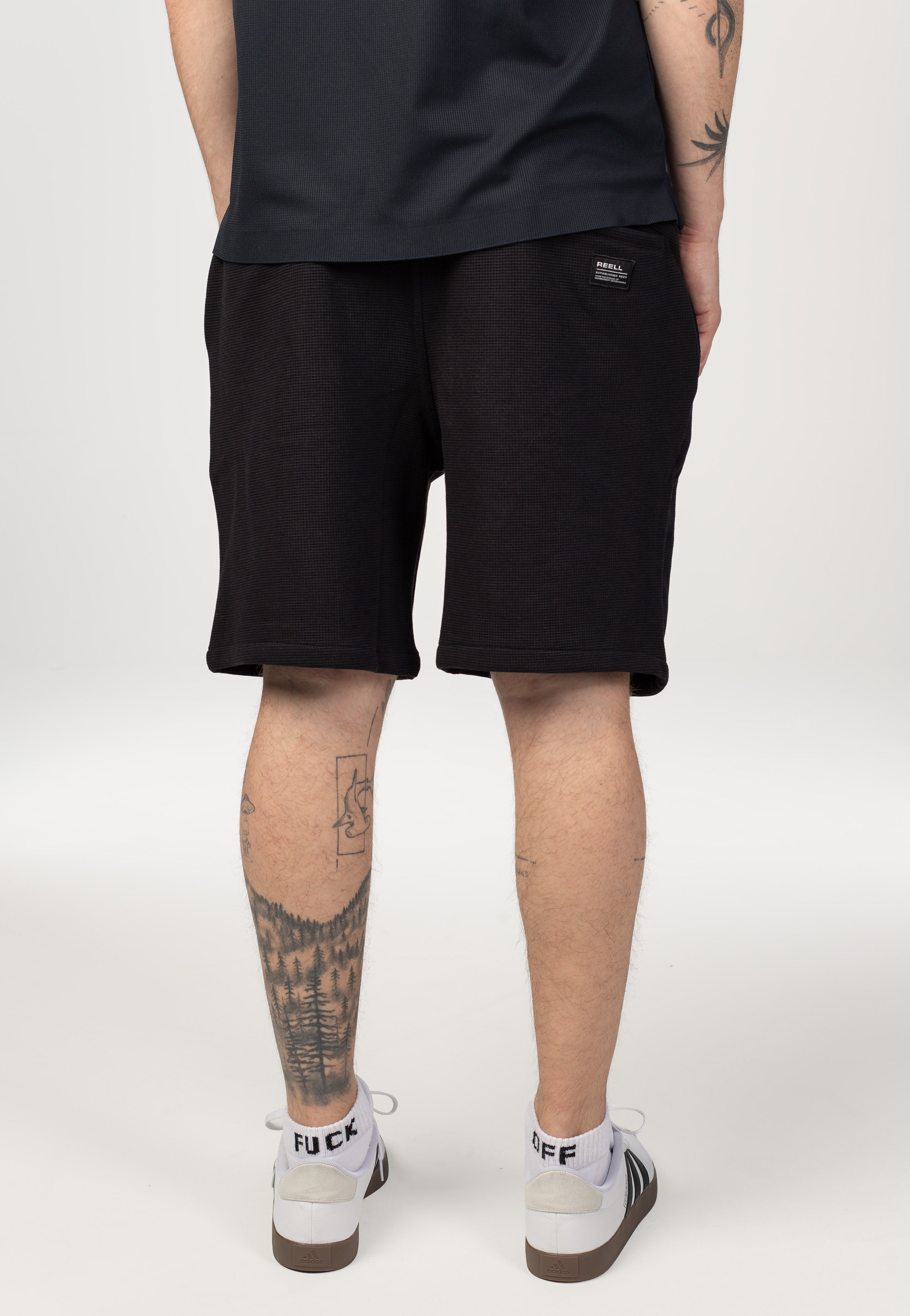 REELL - Surface Waffle Deep Black - Shorts | Men-Image