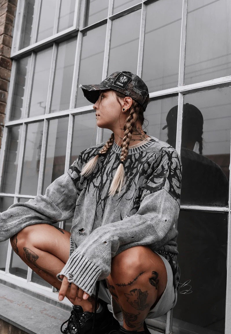 Stay Cold Apparel - Reign Of Blood Grey Bleach - Pullover | Neutral-Image