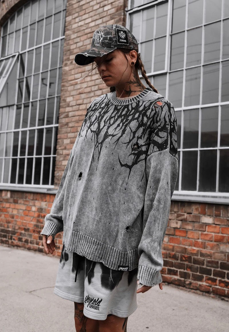 Stay Cold Apparel - Reign Of Blood Grey Bleach - Pullover | Neutral-Image