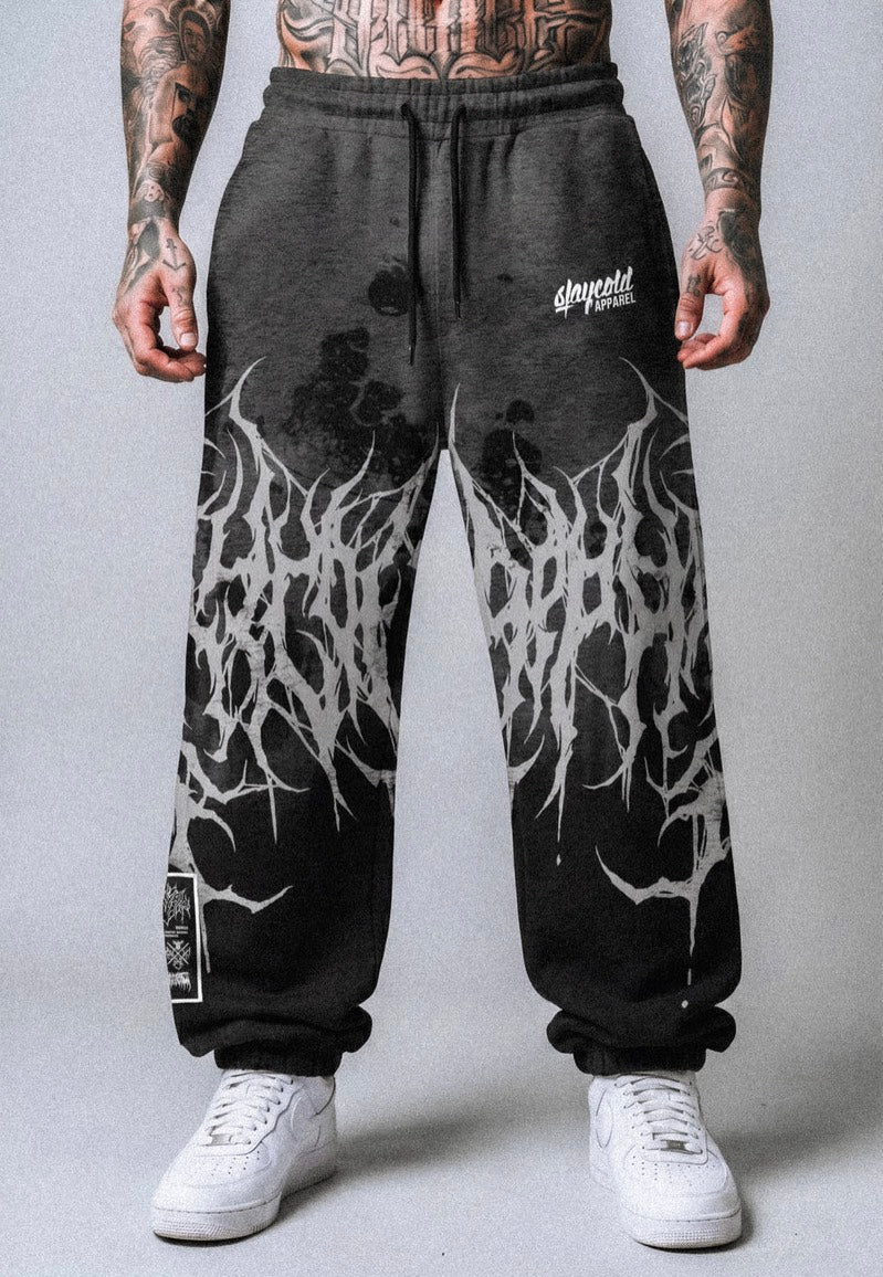 Stay Cold Apparel - Reign Of Blood Grey Dye - Sweat Pants | Men-Image