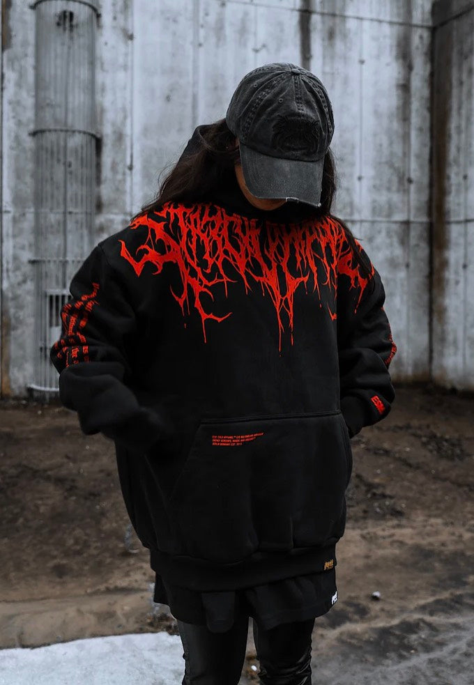 Stay Cold Apparel - Reign Of Blood Heavy Oversized Black - Hoodie | Neutral-Image