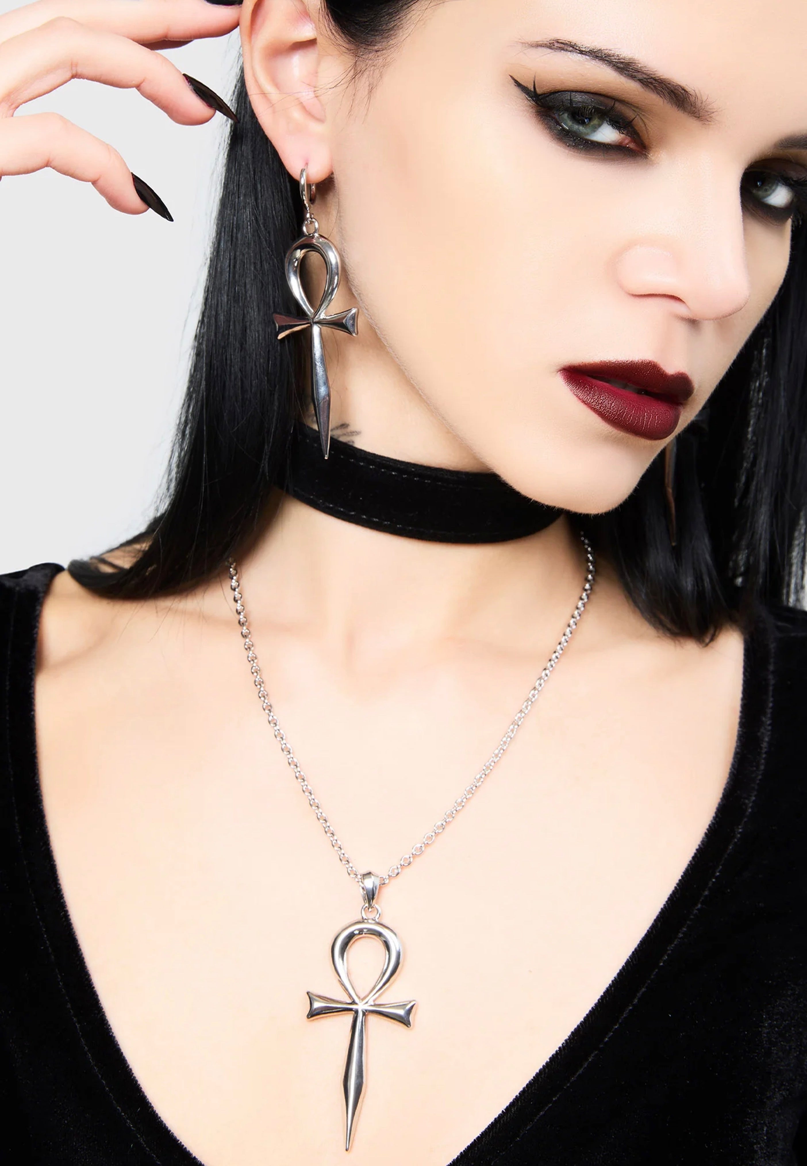 Killstar - Ressureaction Silver - Earrings | Neutral-Image