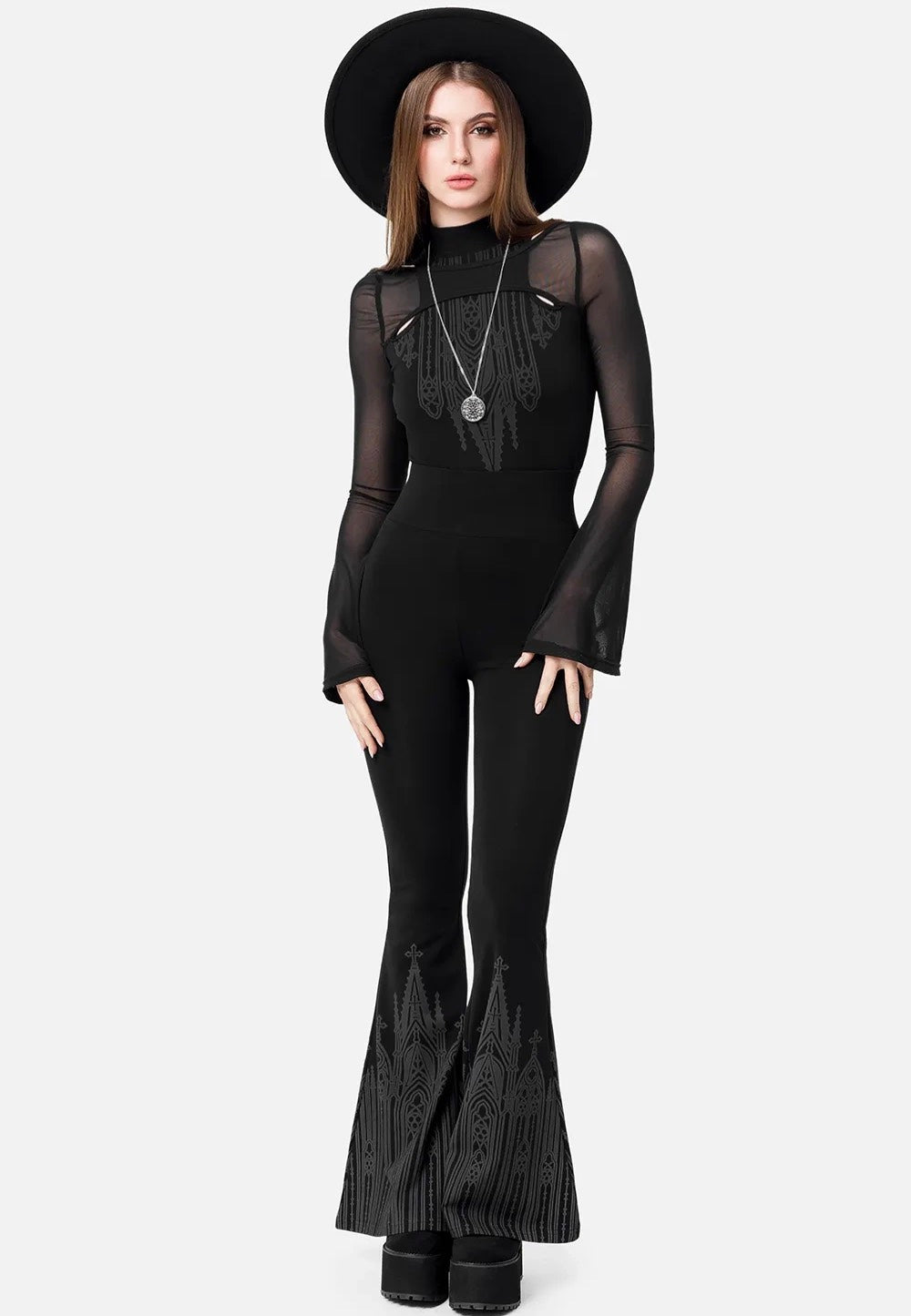 Restyle - Ascension Bellbottoms Black - Pants | Women-Image