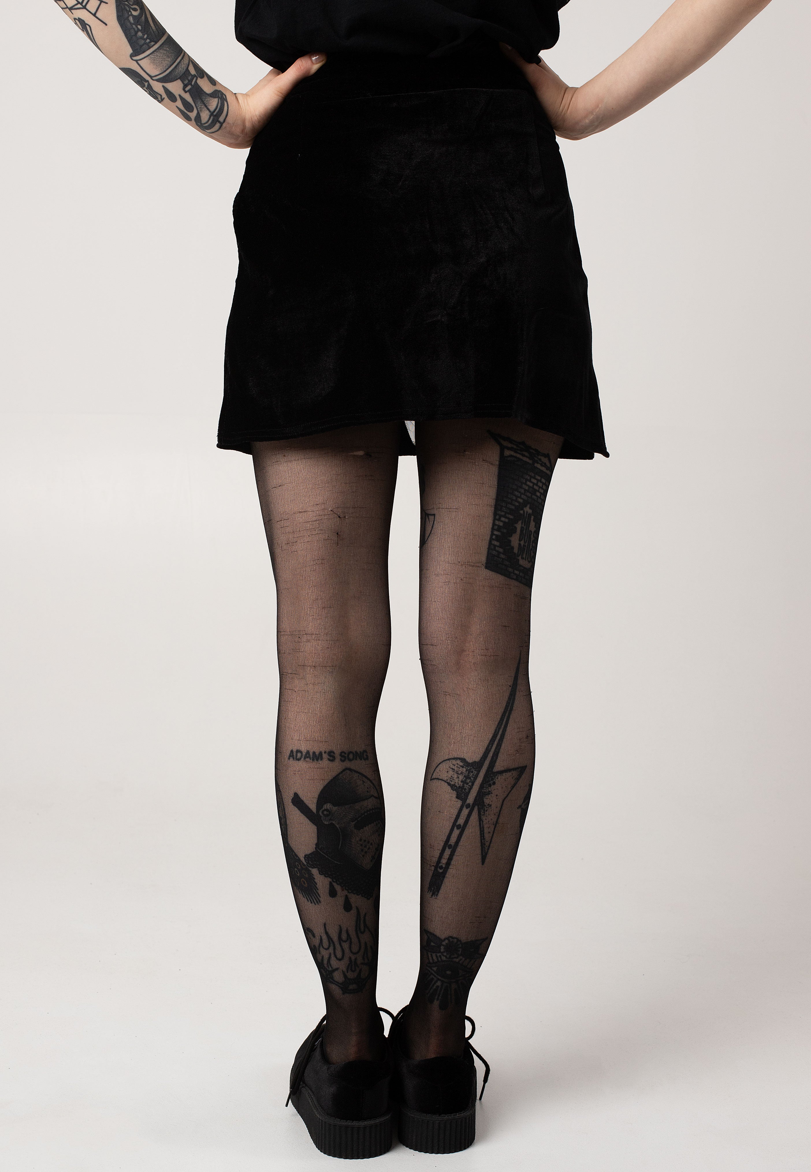 Restyle - Cathedral Snake Mini Black - Skirt | Women-Image