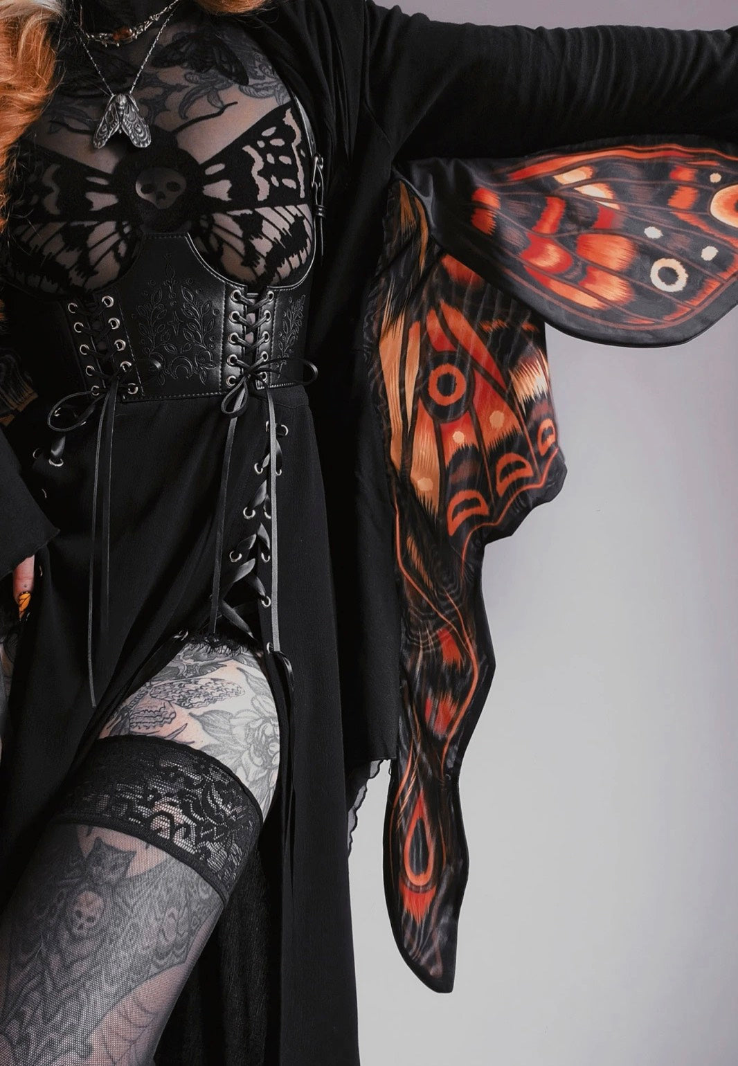 Restyle - Ignis Moth Black - Cardigan | Women-Image