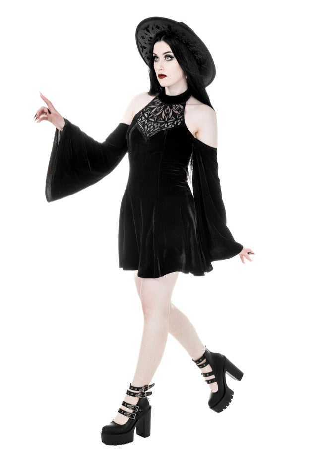 Restyle - Rosarium Mini Black - Dress
