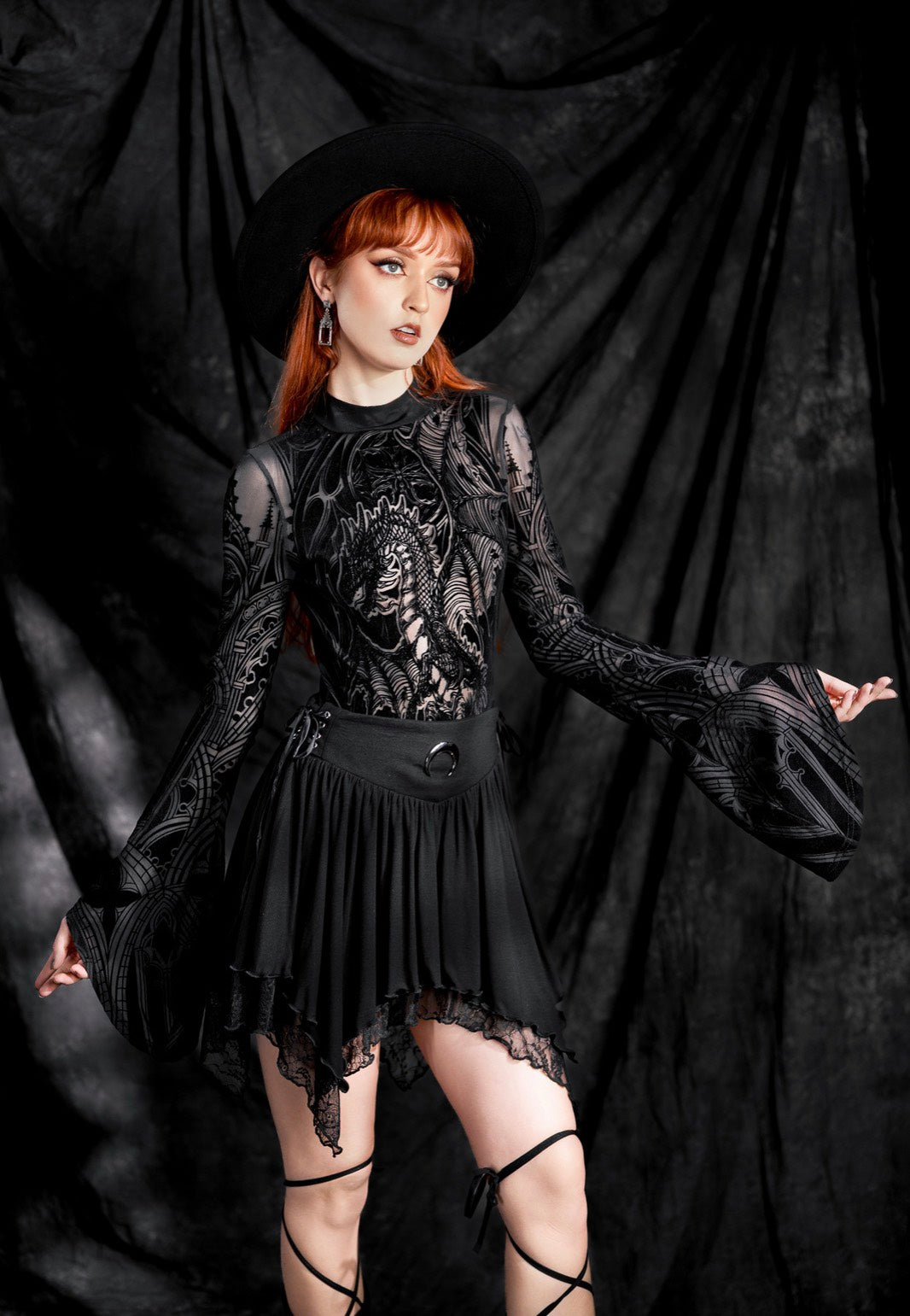 Restyle - Spellbound Black - Skirt | Women-Image